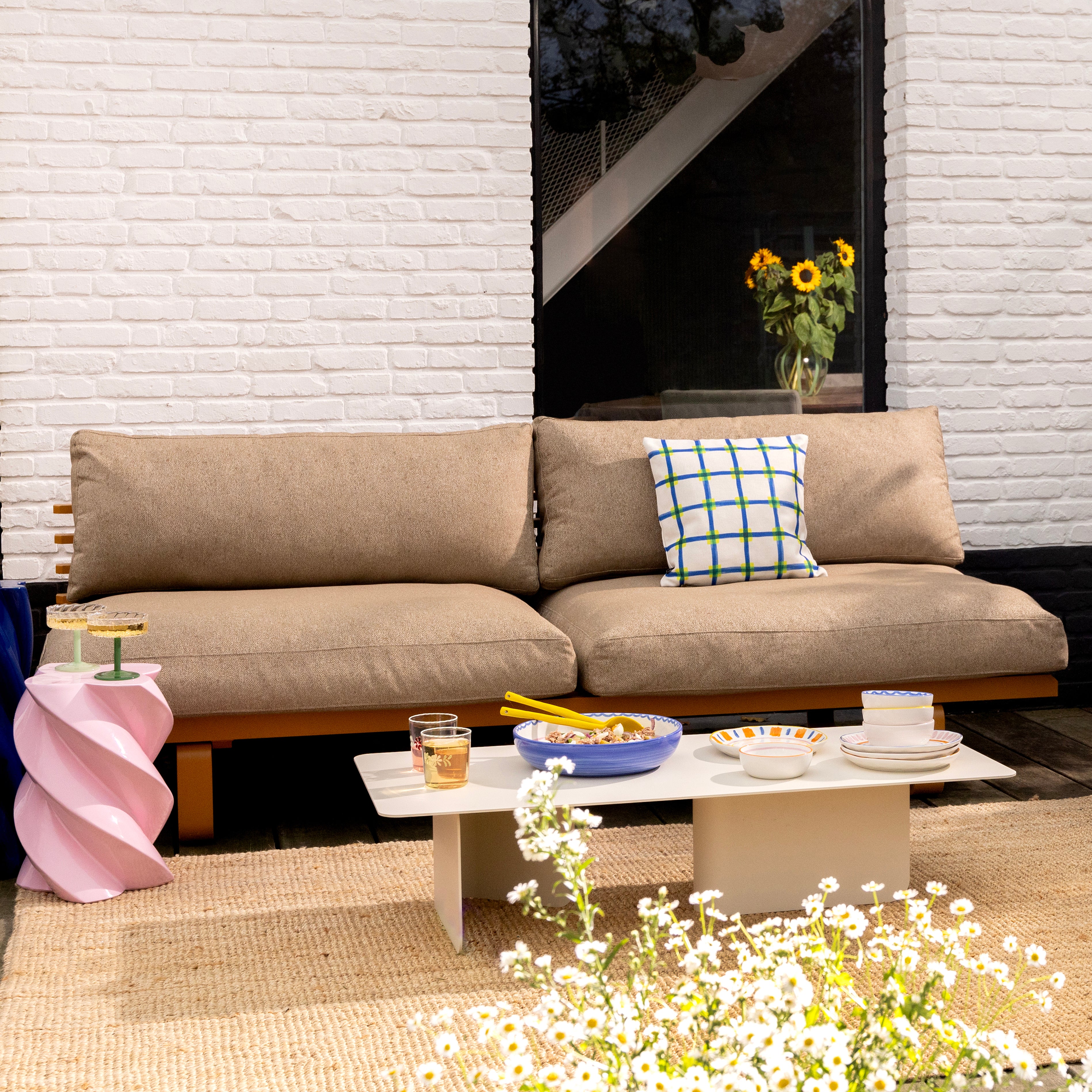 Set van glazen wijnglazen TWIRL donkergroen