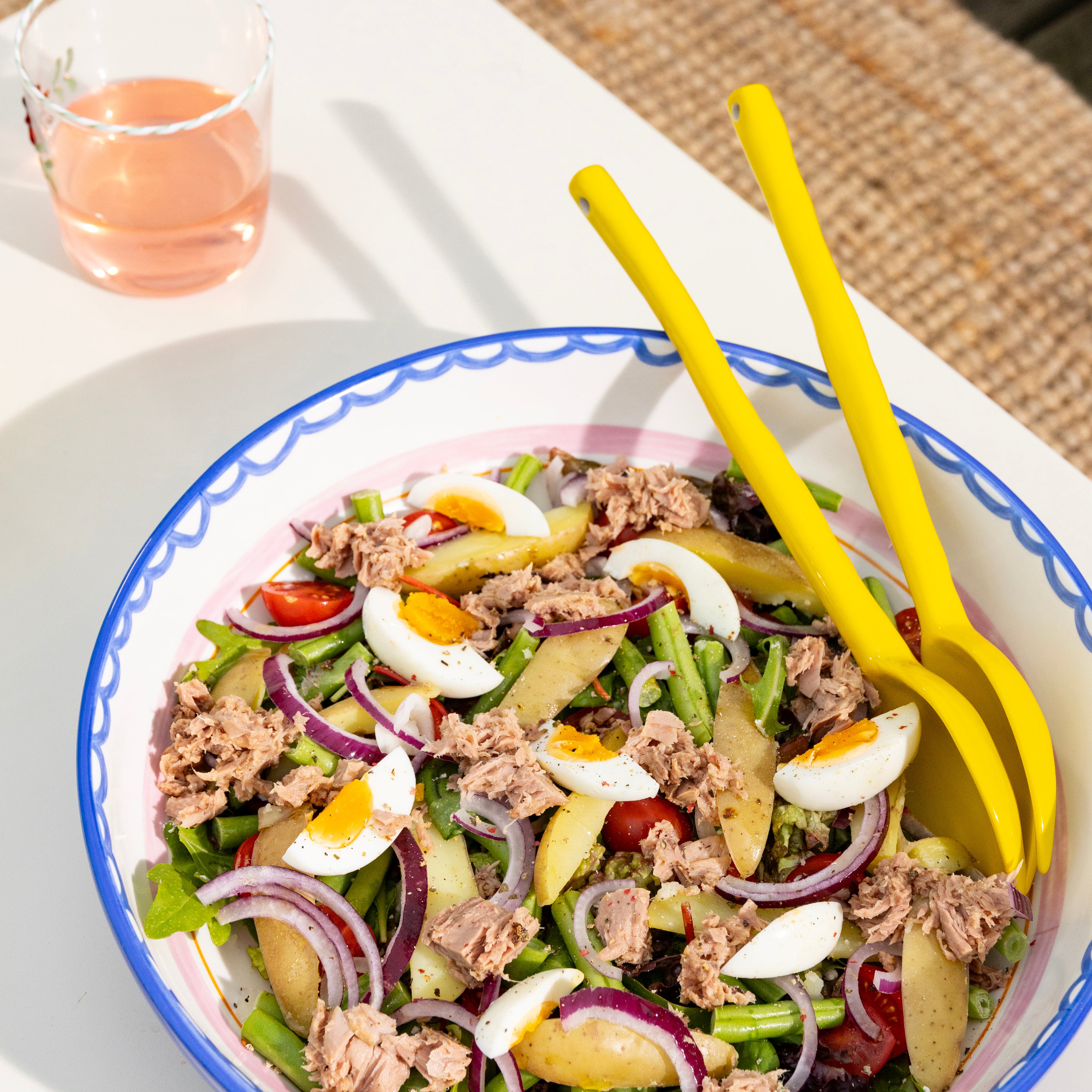 Saladebestek BOAVISTA UNI geel