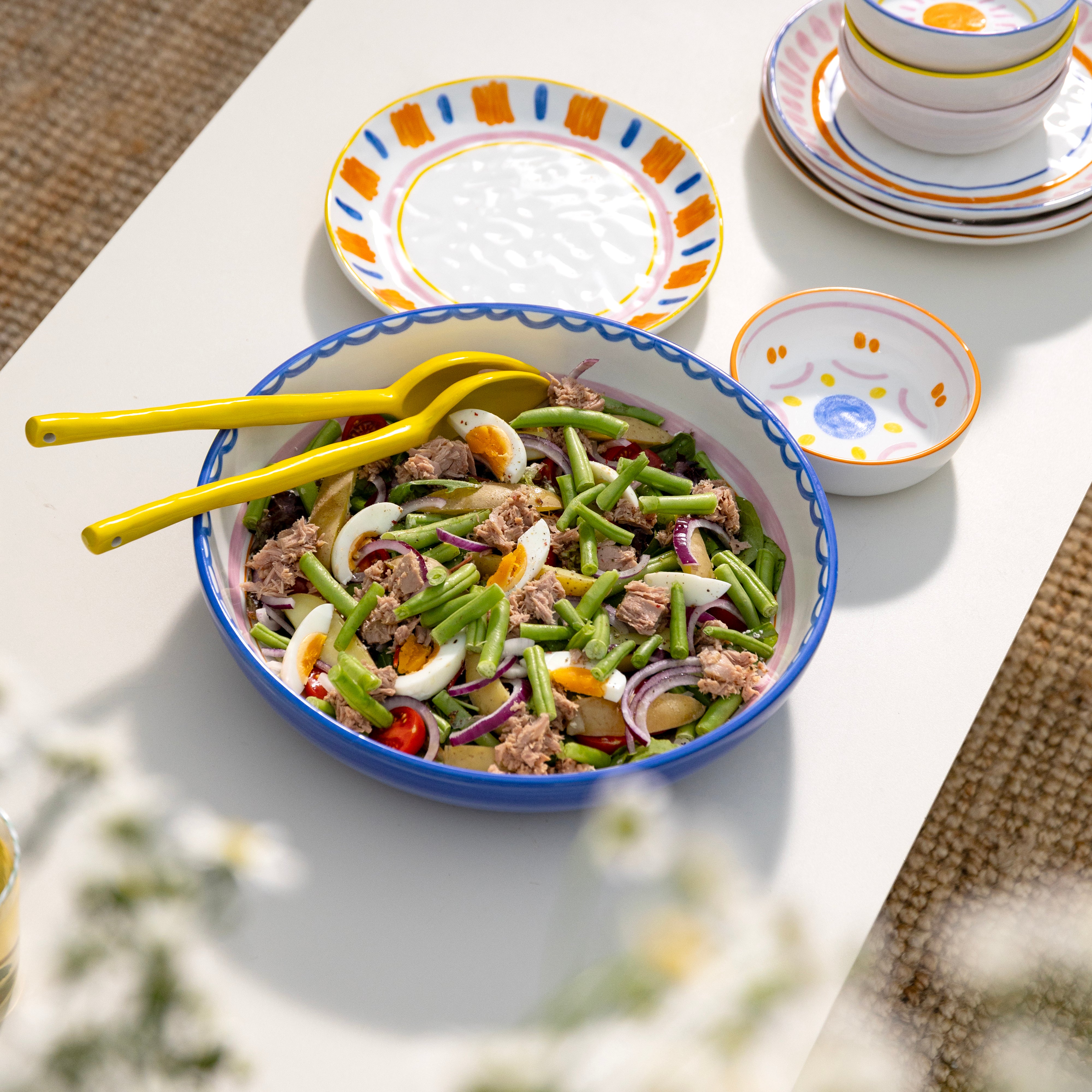 Saladebestek BOAVISTA UNI geel