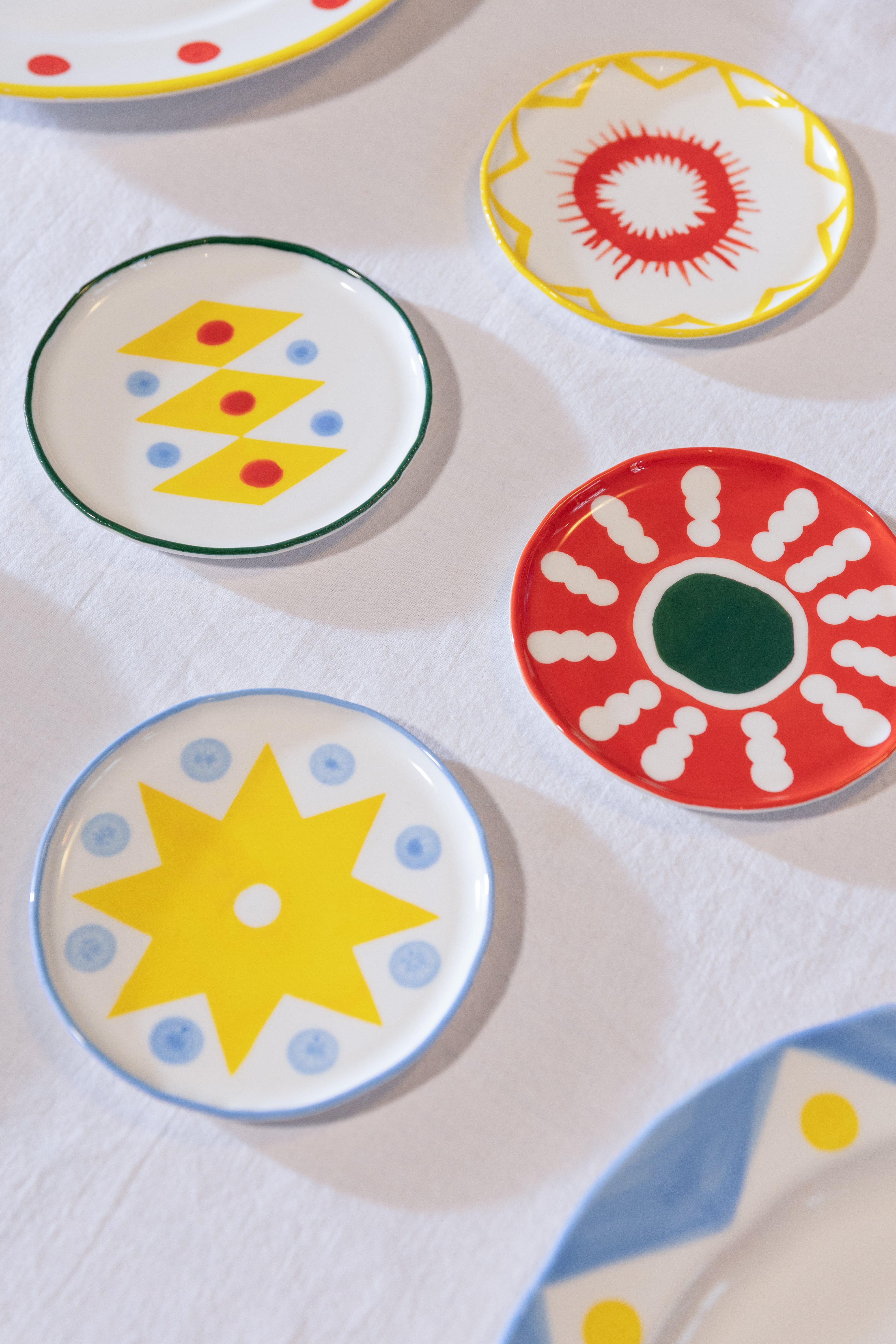 Dessertteller-Set FESTIVO bunte Porzellan