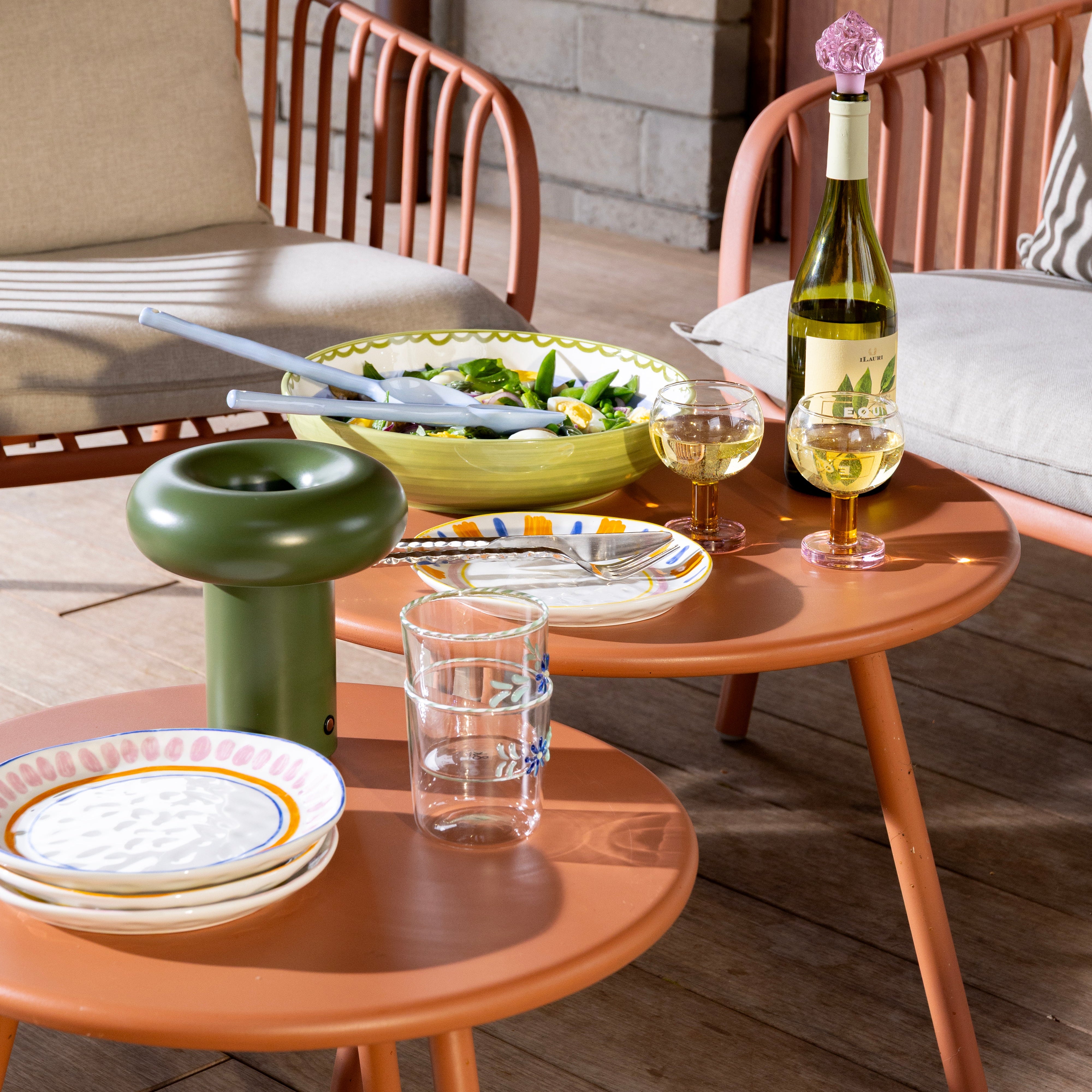 Draagbare lamp GLIMPSE donkergroen