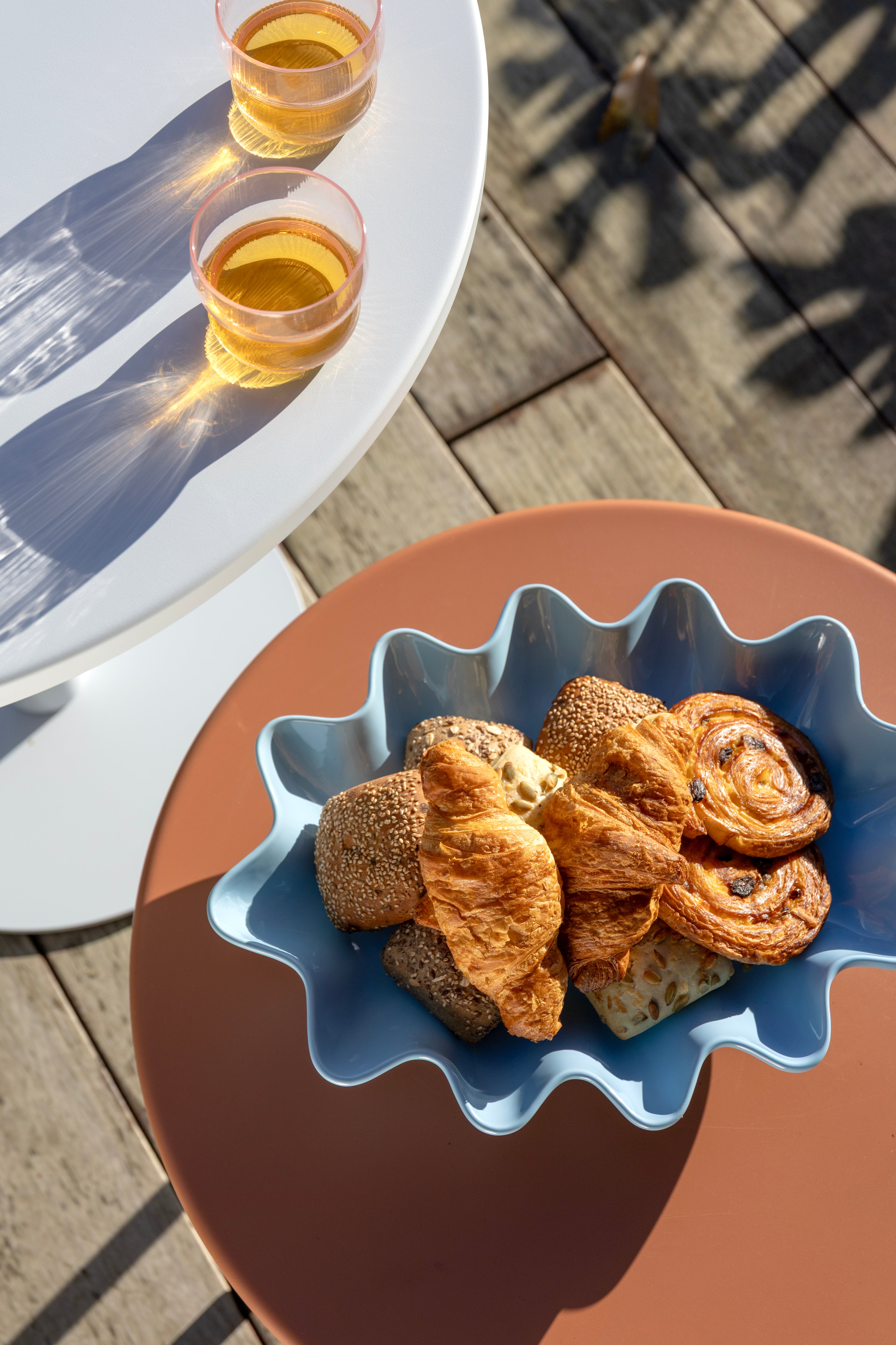 Ovale schaal SUN blauw