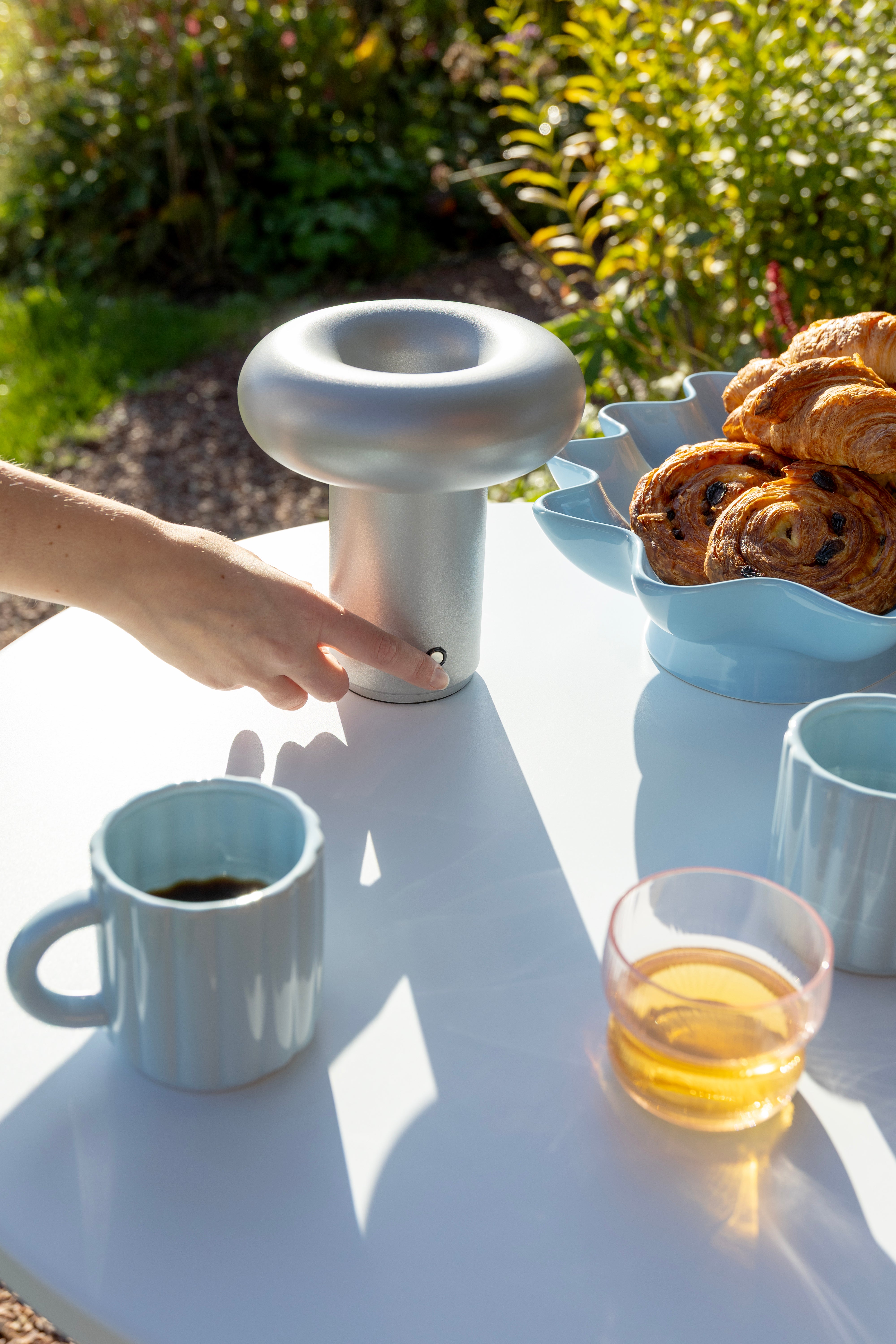 Draagbare lamp GLIMPSE zilver