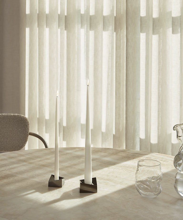 Set van 4 kaarsen STOFF NAGEL wit