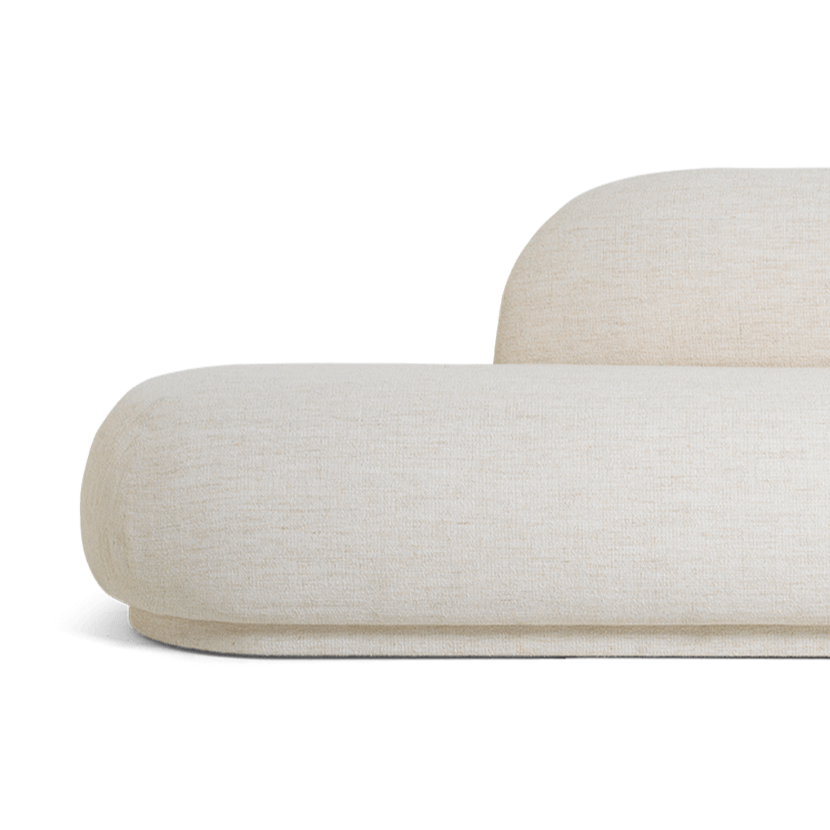 Bank rechts RICO DIVAN Boucle gebroken wit