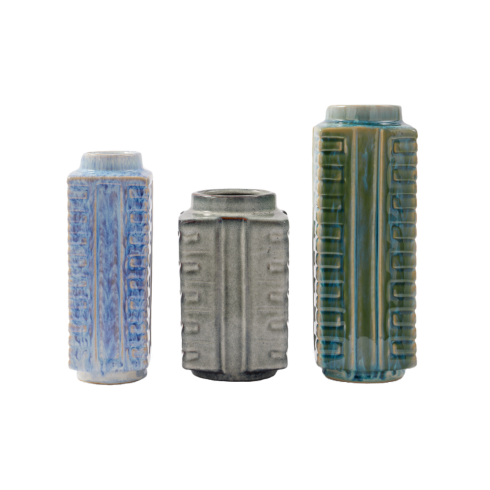 SMALL CITY vase set ceramic
