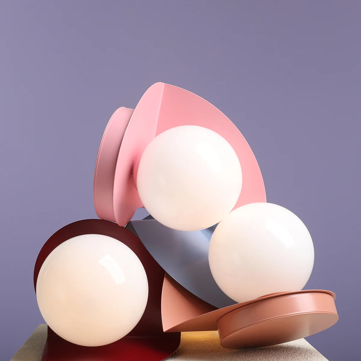 Loop blue table lamp