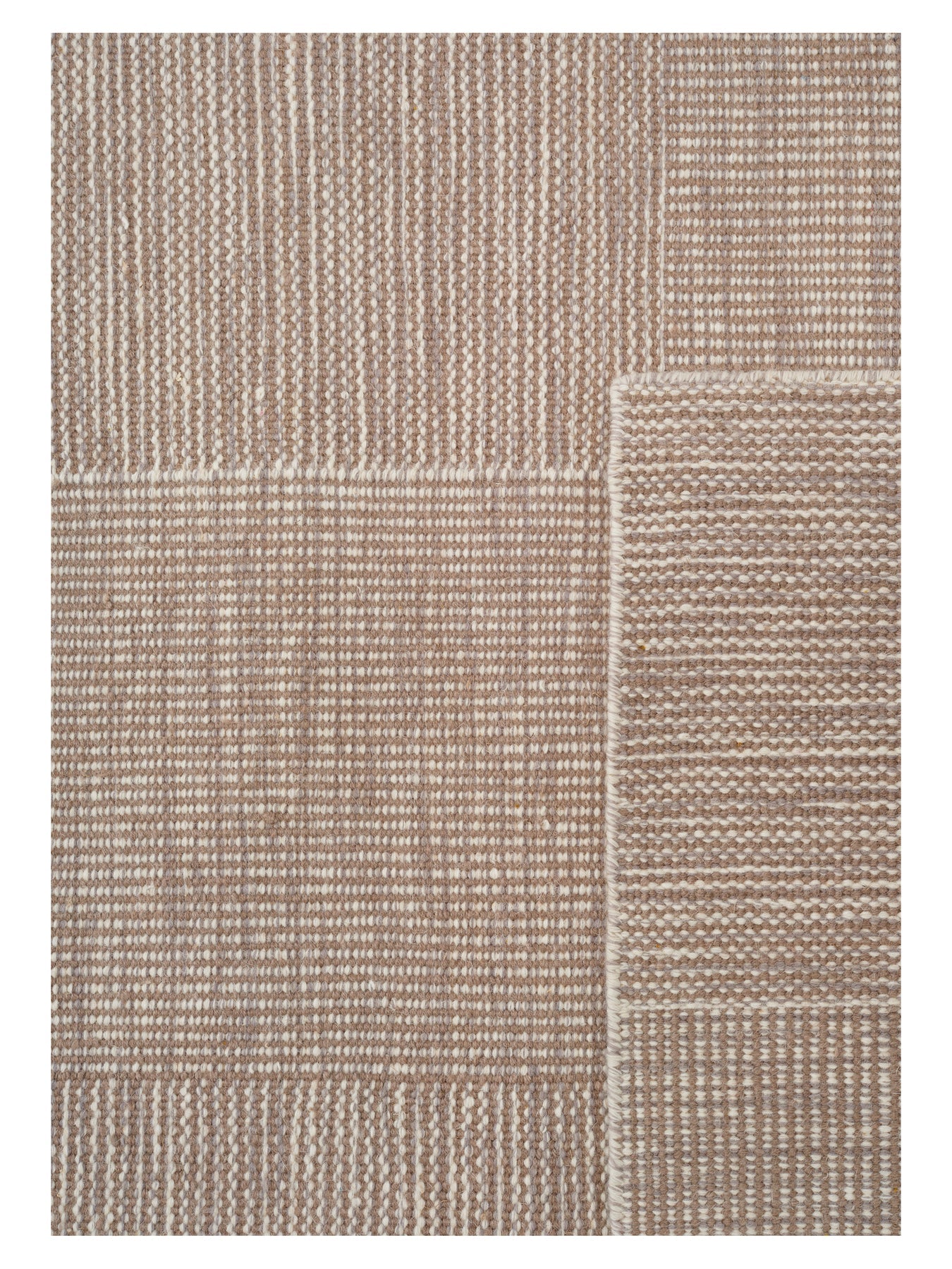 Schachgrau-Bege Teppich