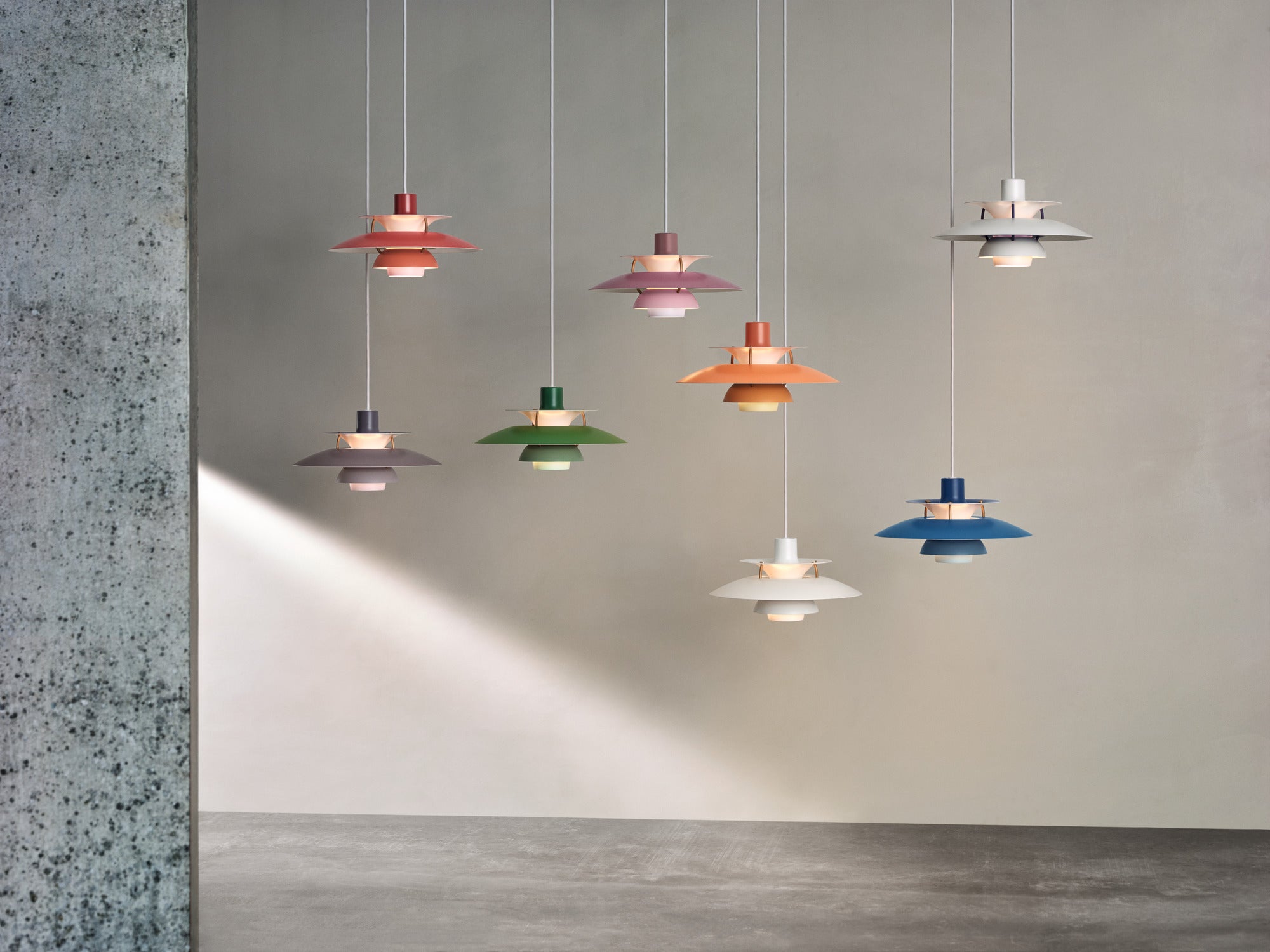 PH 5 Pendant Lamp in Shades of Red