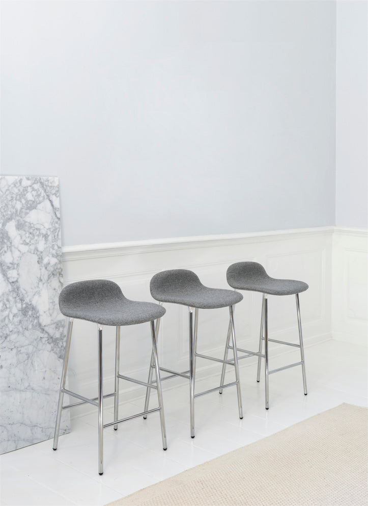 Upholstered forms with a green base