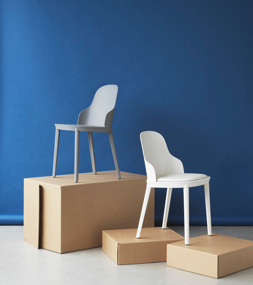 Stoel ALLEZ PP groen met Main Line Flax bekleding