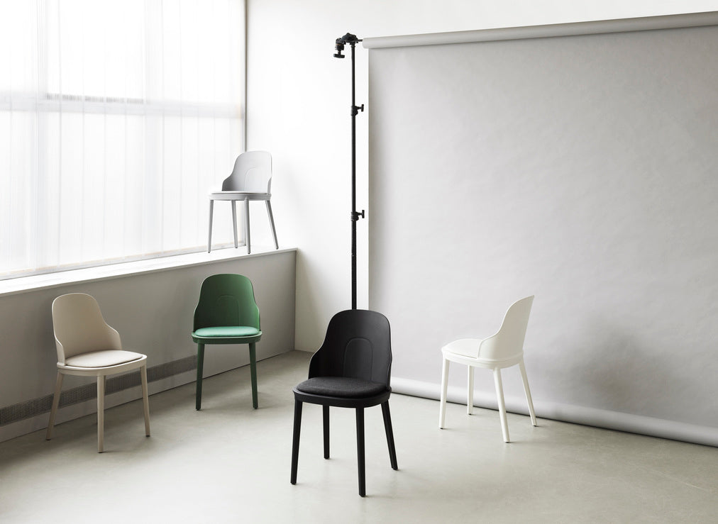 Allez pp schwarzer Stuhl mit Ultra Leder -Polster