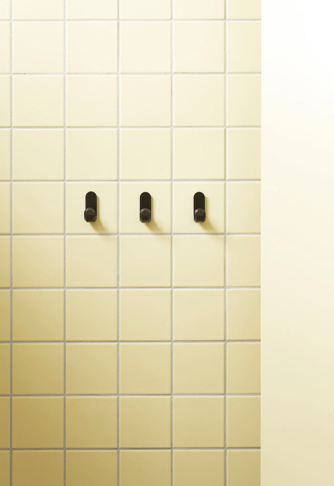 Set haken CURVE zwart mat