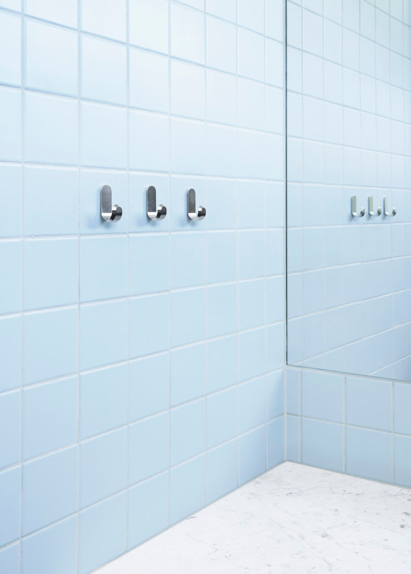 Set haken CURVE zilver