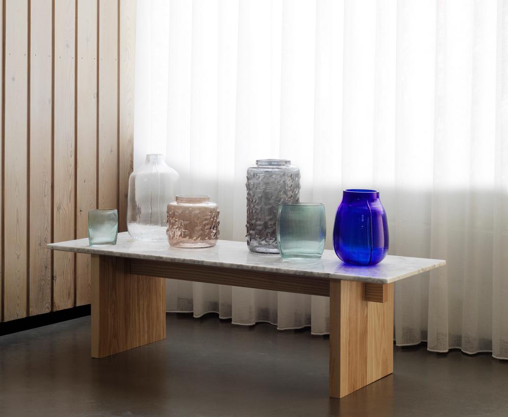 Solid dark brown coffee table