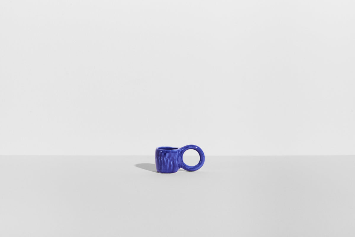 Set van blauwe espresso kopjes DONUT