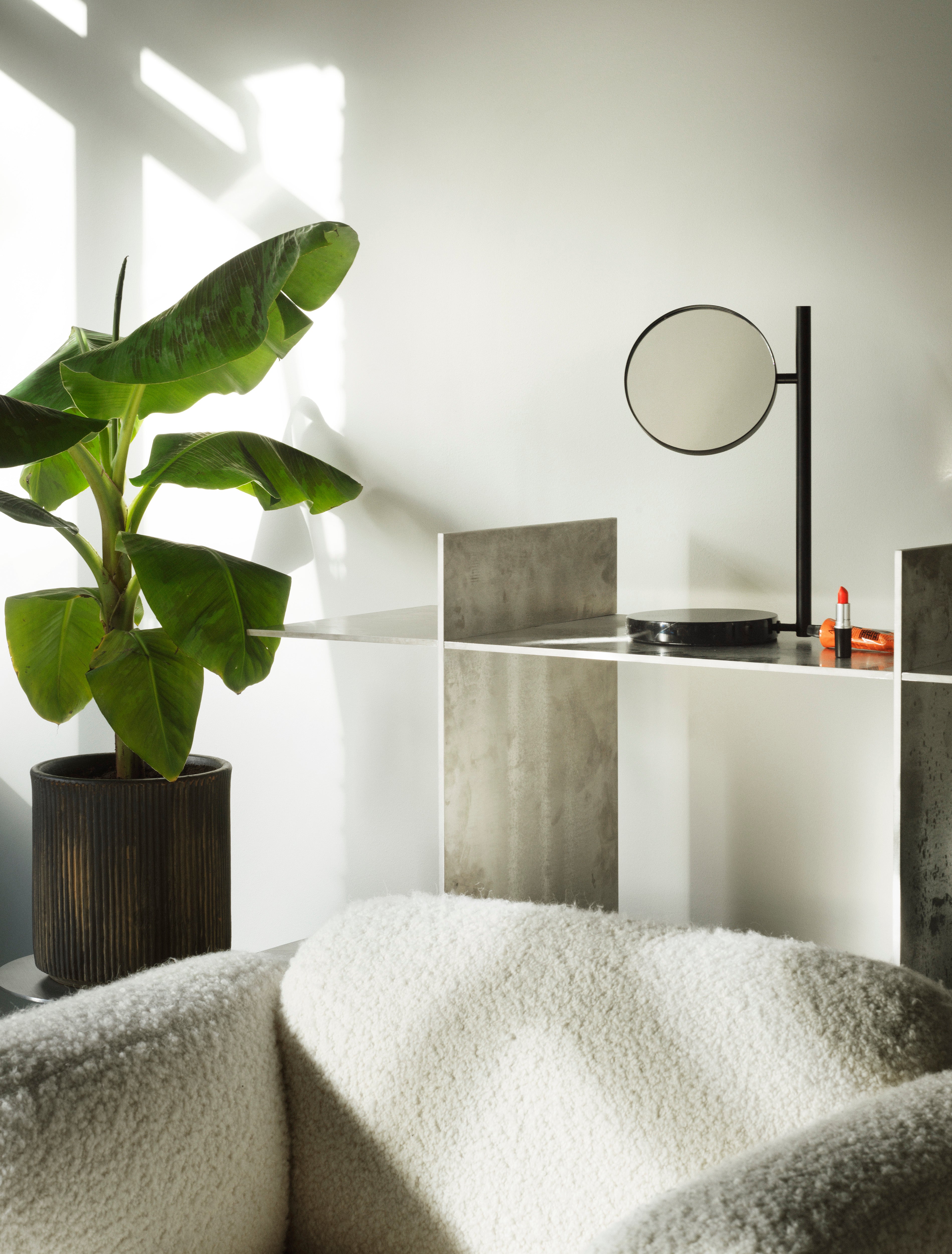 Lustro vrijstaand POSE zwart marmer