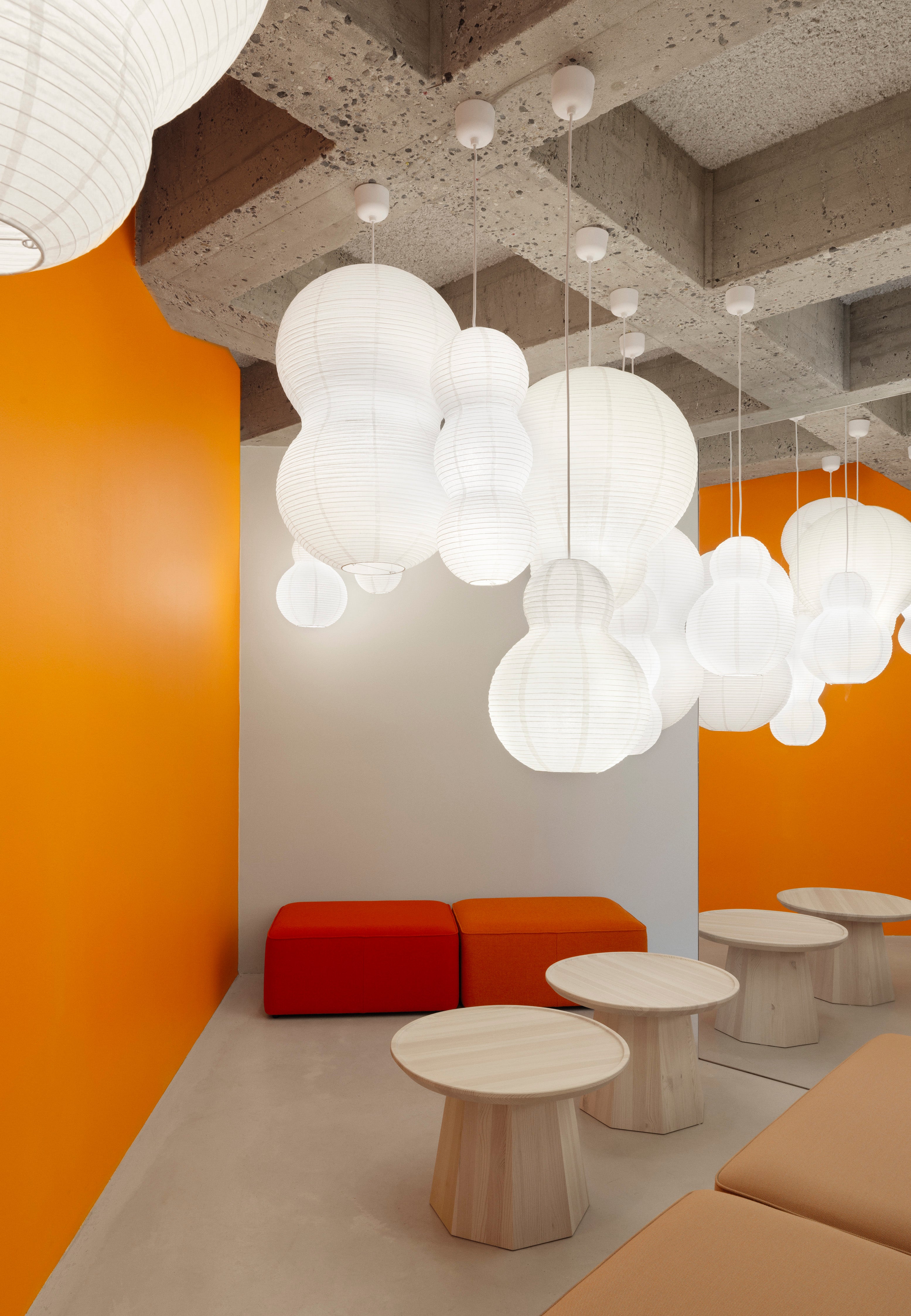 PUFF BUBBLE white pendant lamp shade