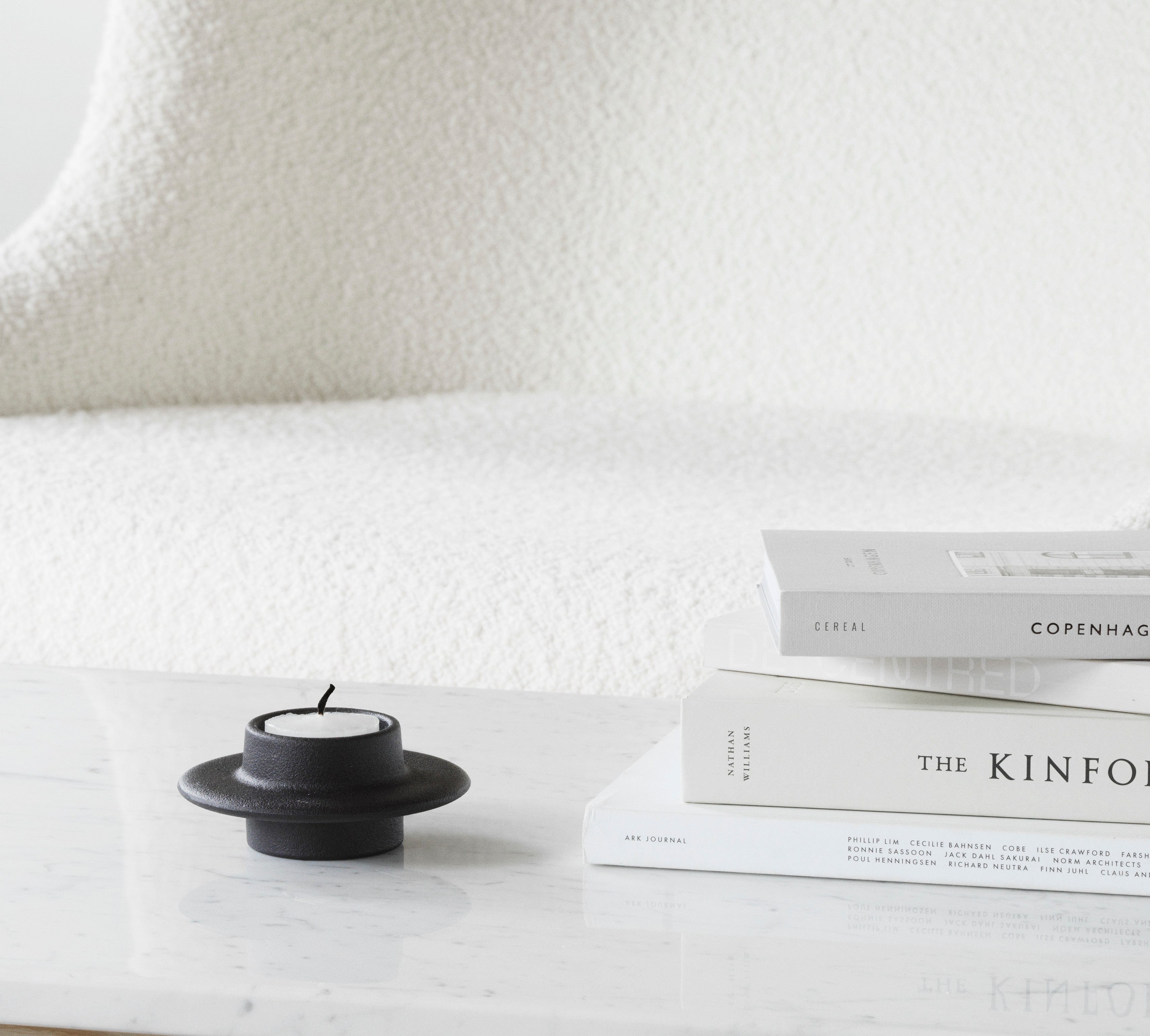 Teelichthalter HEIMA schwarze Gusseisen