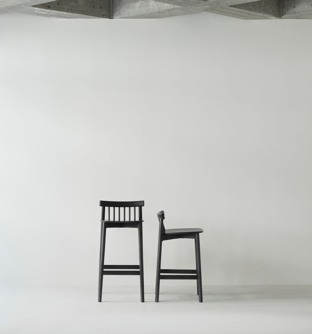 Pindfurnier Ash Bar Stuhl