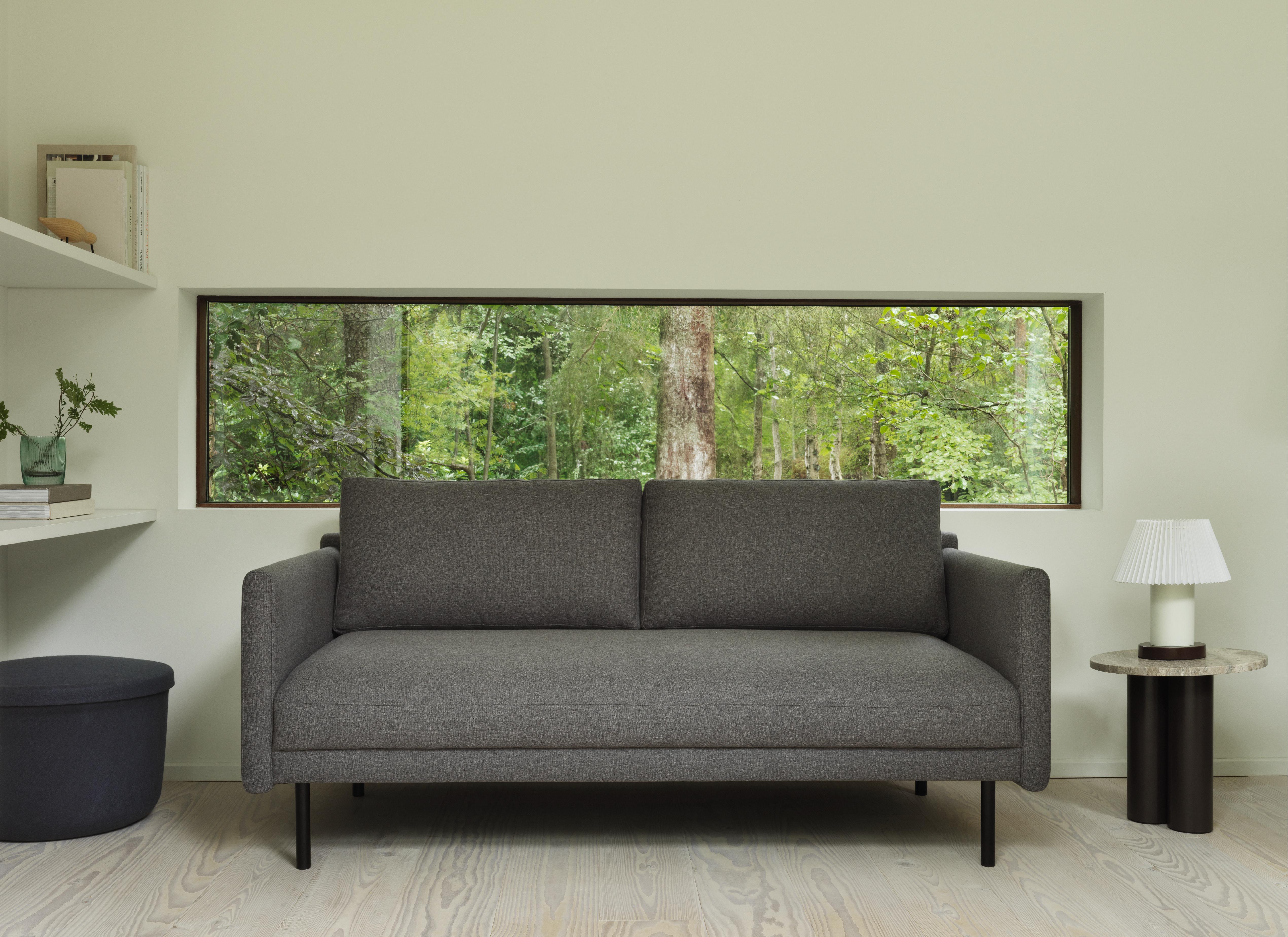 CELLU Tischleuchte weiß mit braunem Fuß