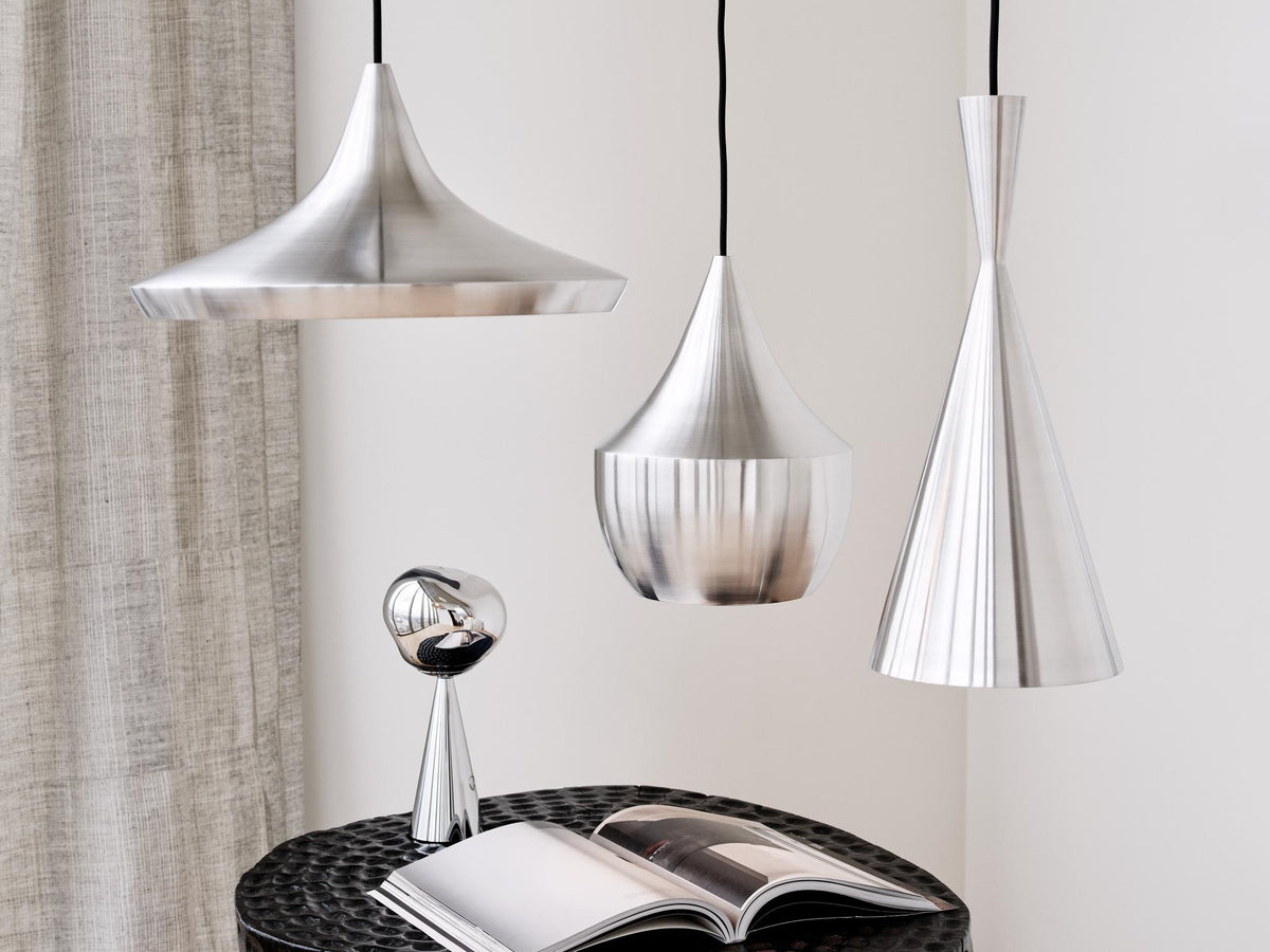 Lampa wisząca UNBEATEN FAT srebrny – metal, Tom Dixon