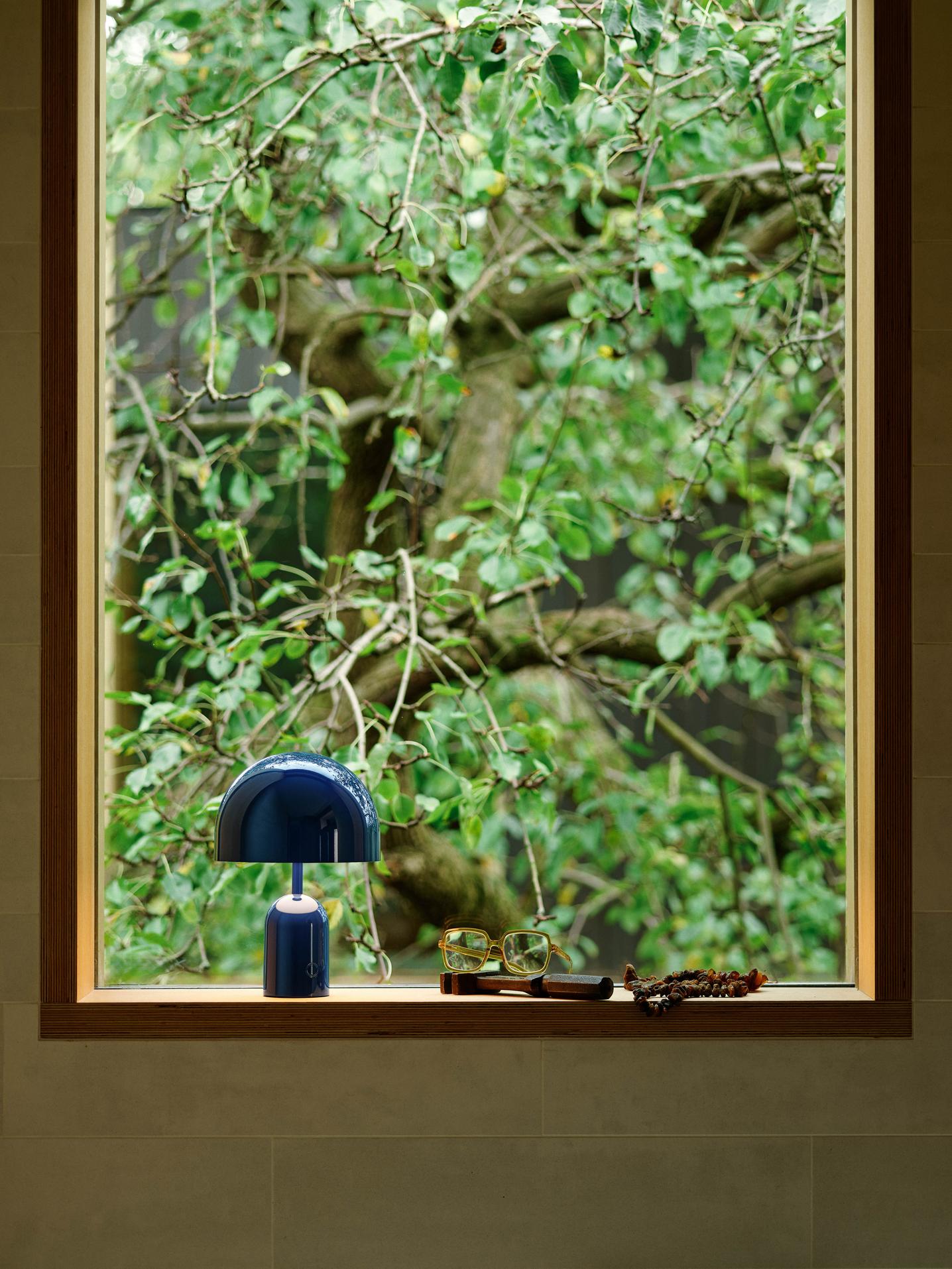 Tragbare Tischlampe BELL blau