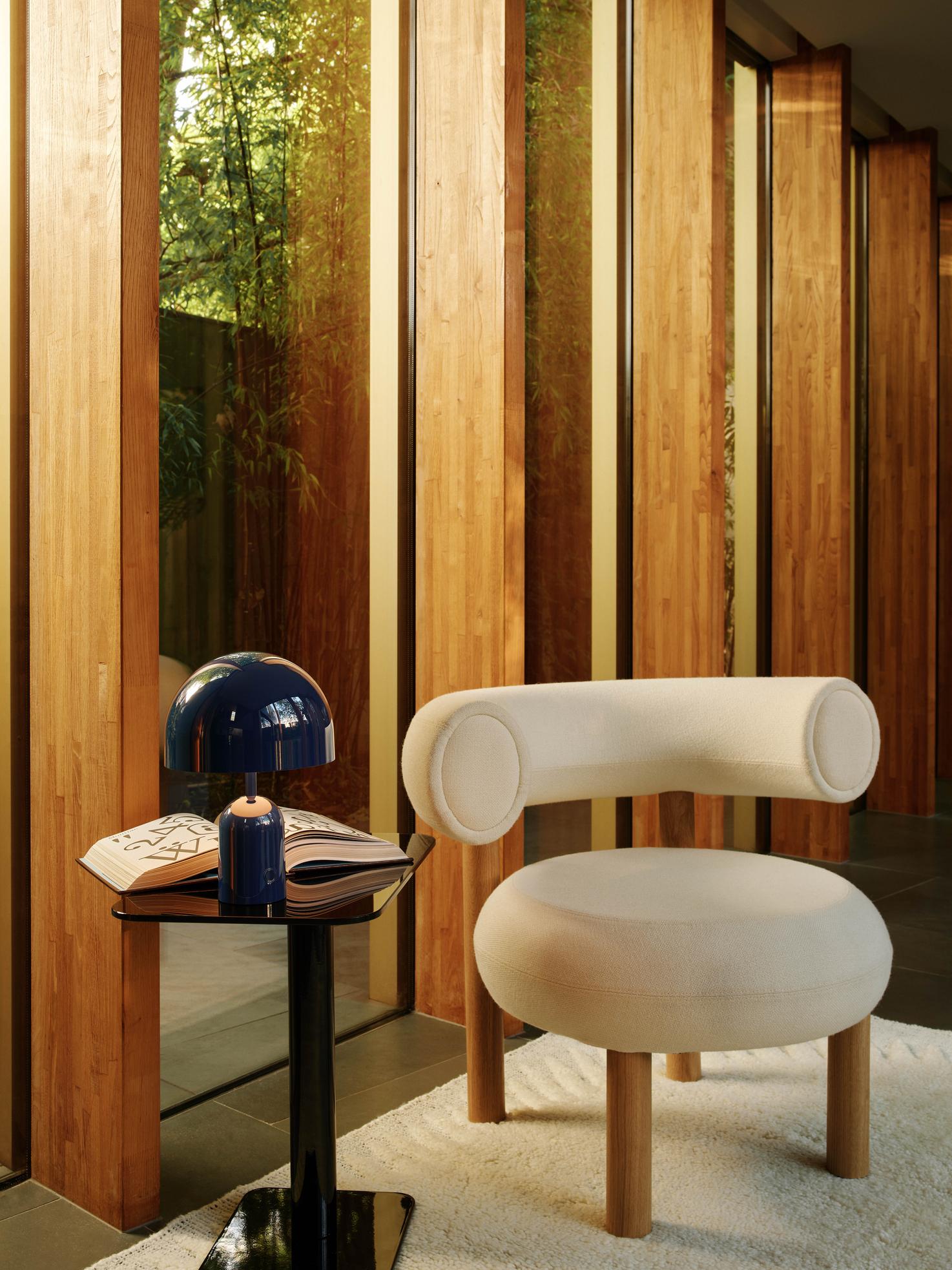 Tragbare Tischlampe BELL blau