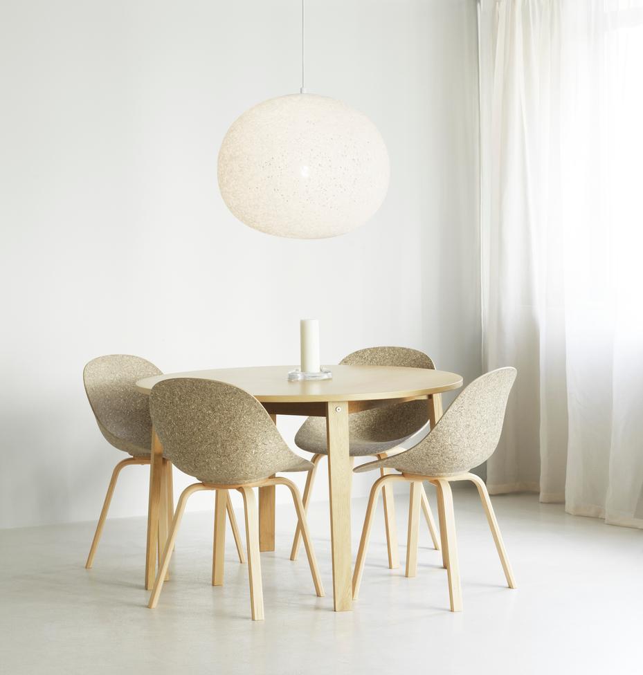 Stół okrągły SLICE VOL.2 okleina dębowa do jadalni – Normann Copenhagen
