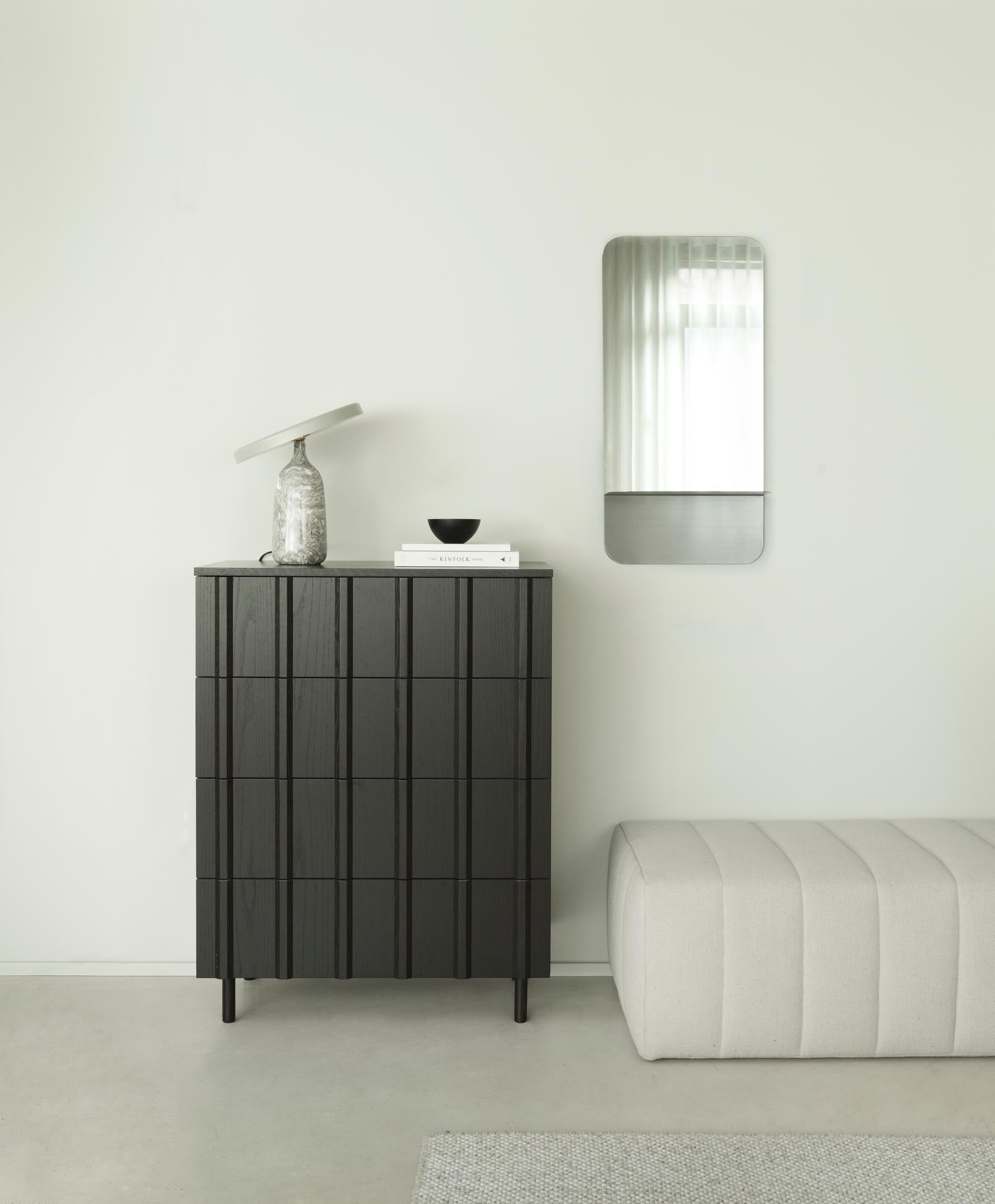 RIB cabinet black oak veneer