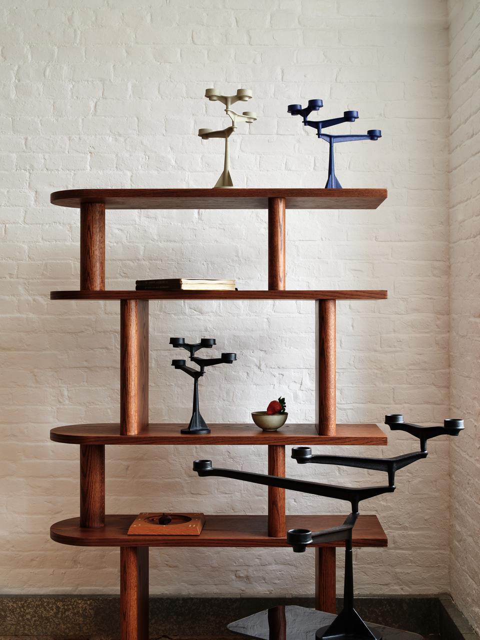 Kaarsenhouder SPIN MINI marineblauw