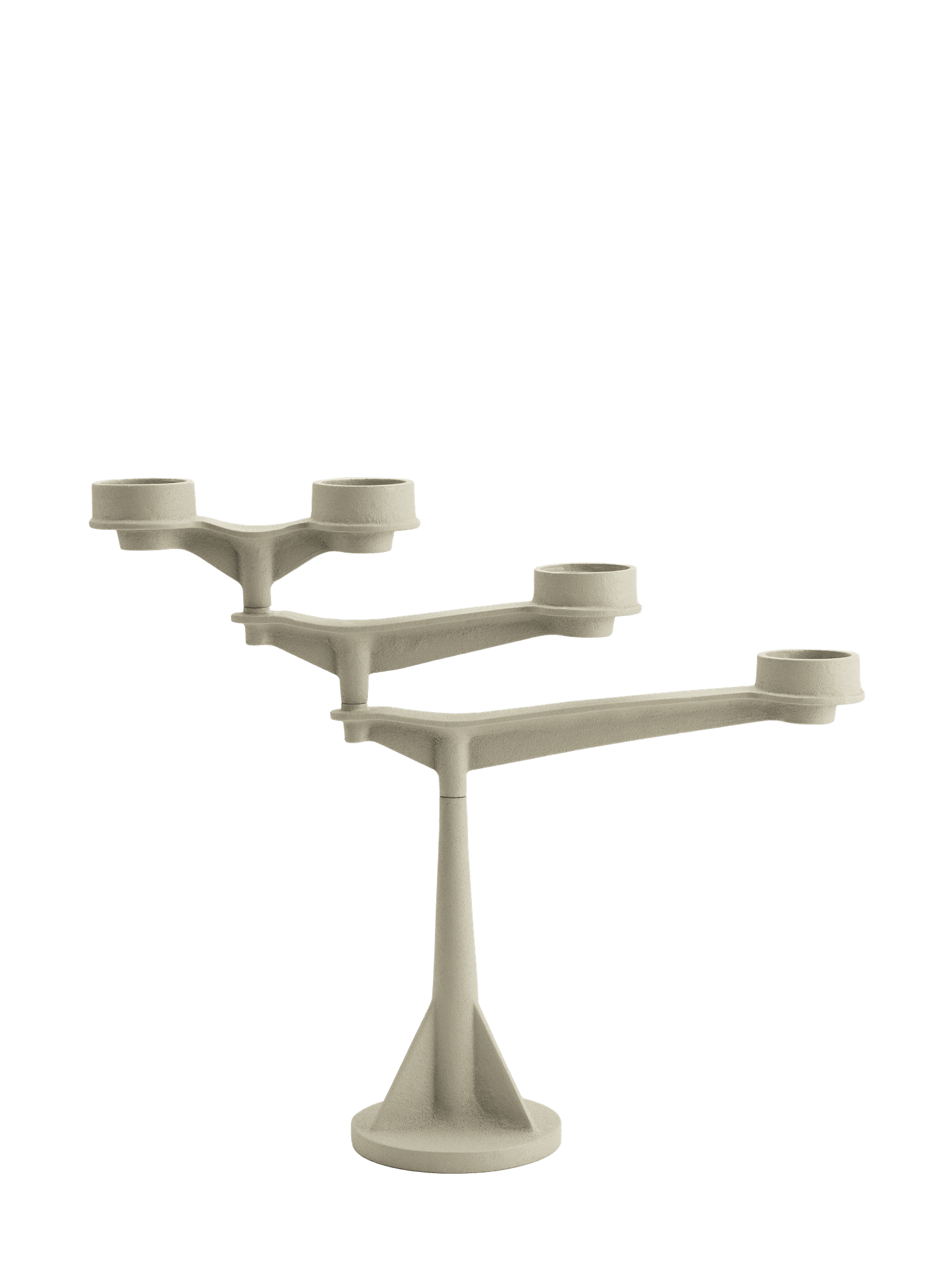 Kaarsenhouder SPIN MINI crème