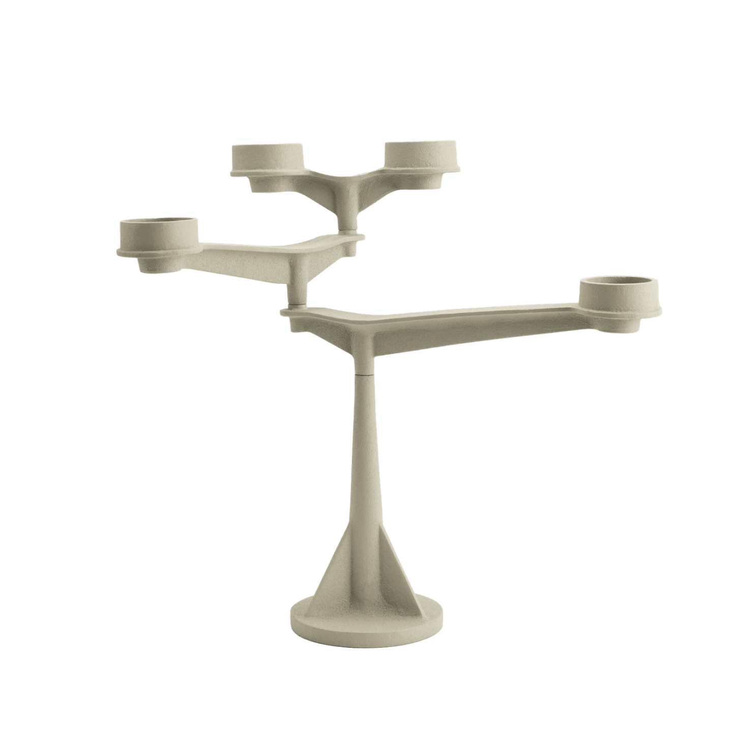 Kaarsenhouder SPIN MINI crème