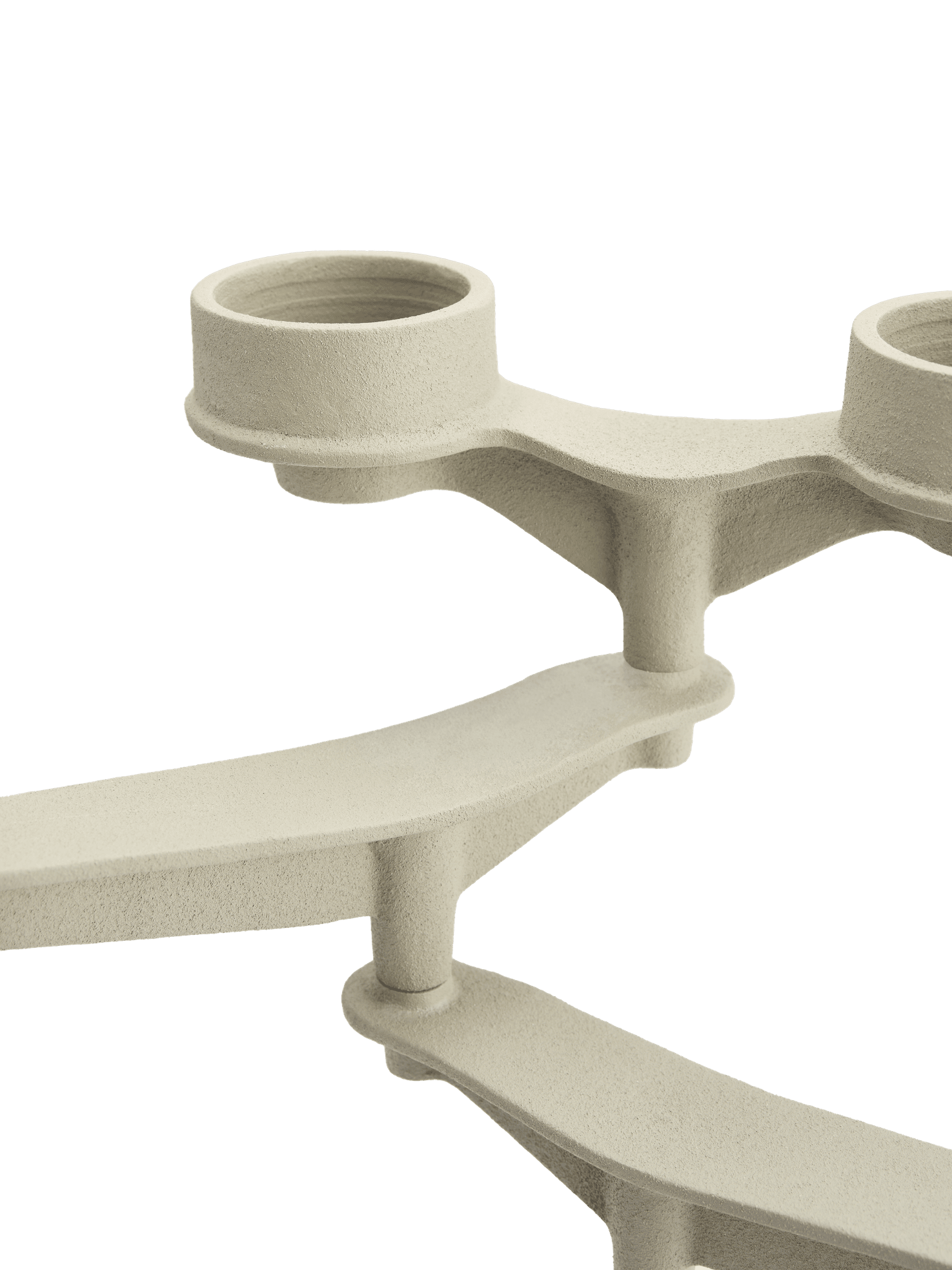 Kaarsenhouder SPIN MINI crème