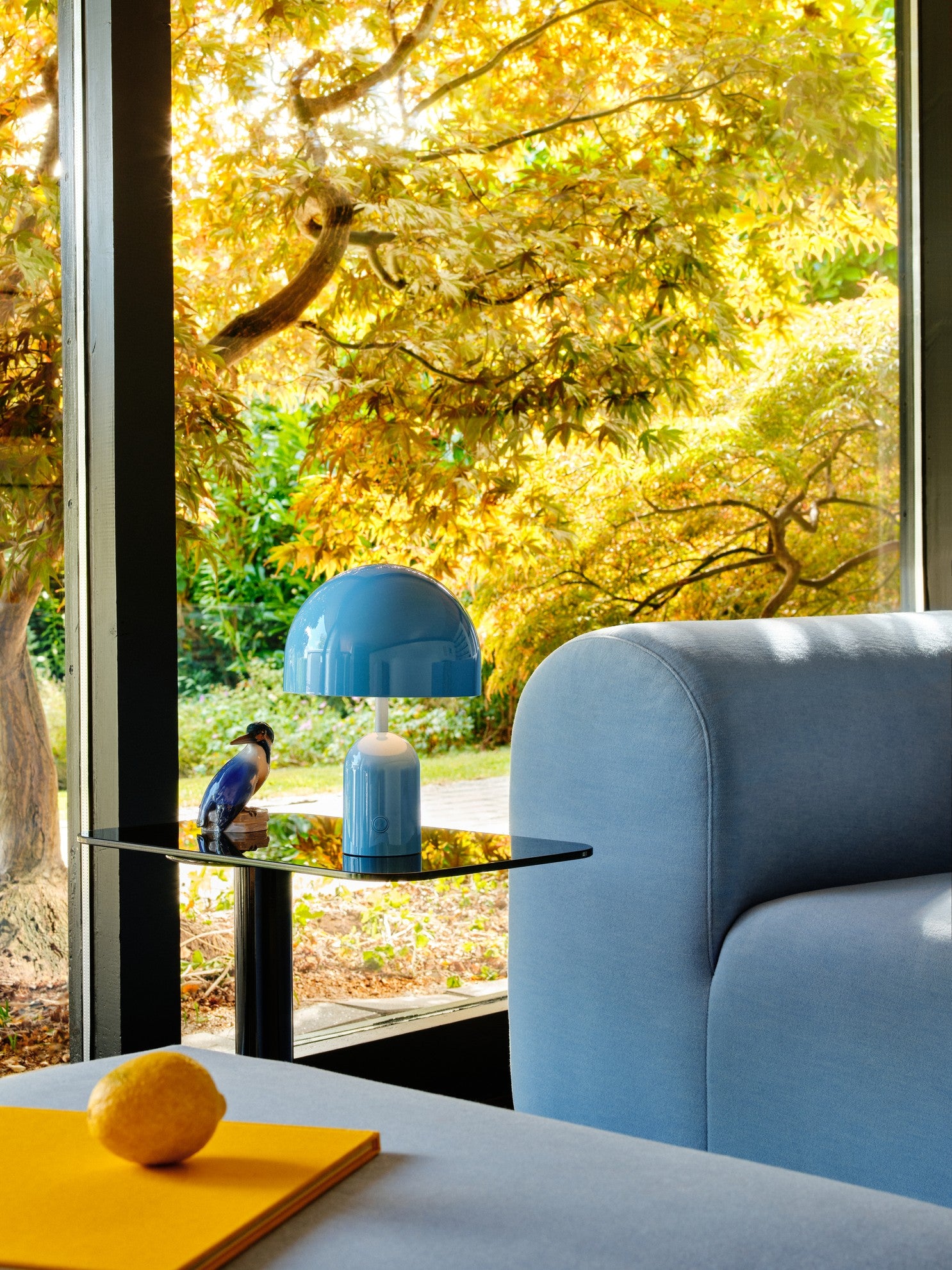 Draagbare lamp BELL lichtblauw