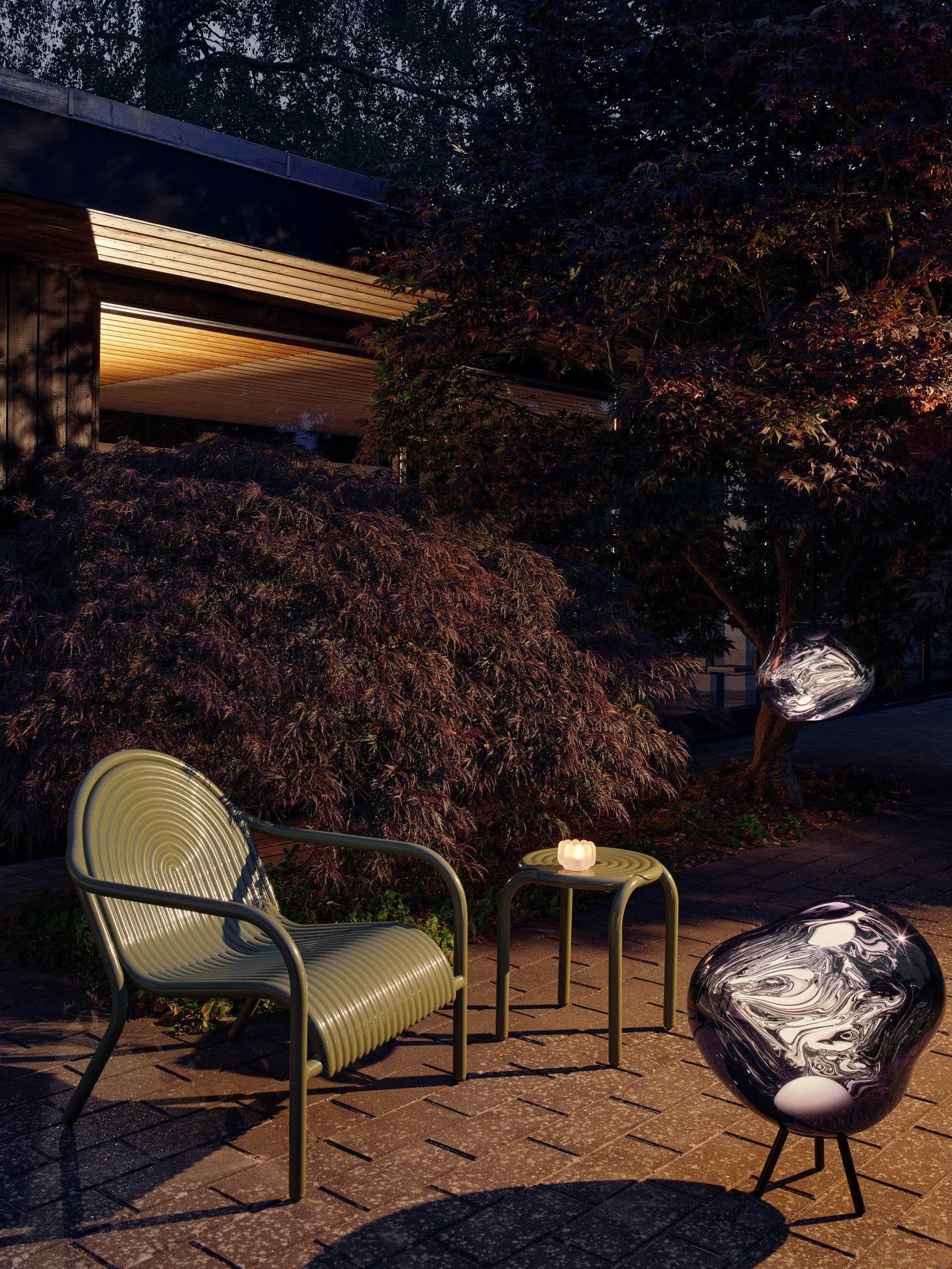 Buitenstoel GROOVE groen