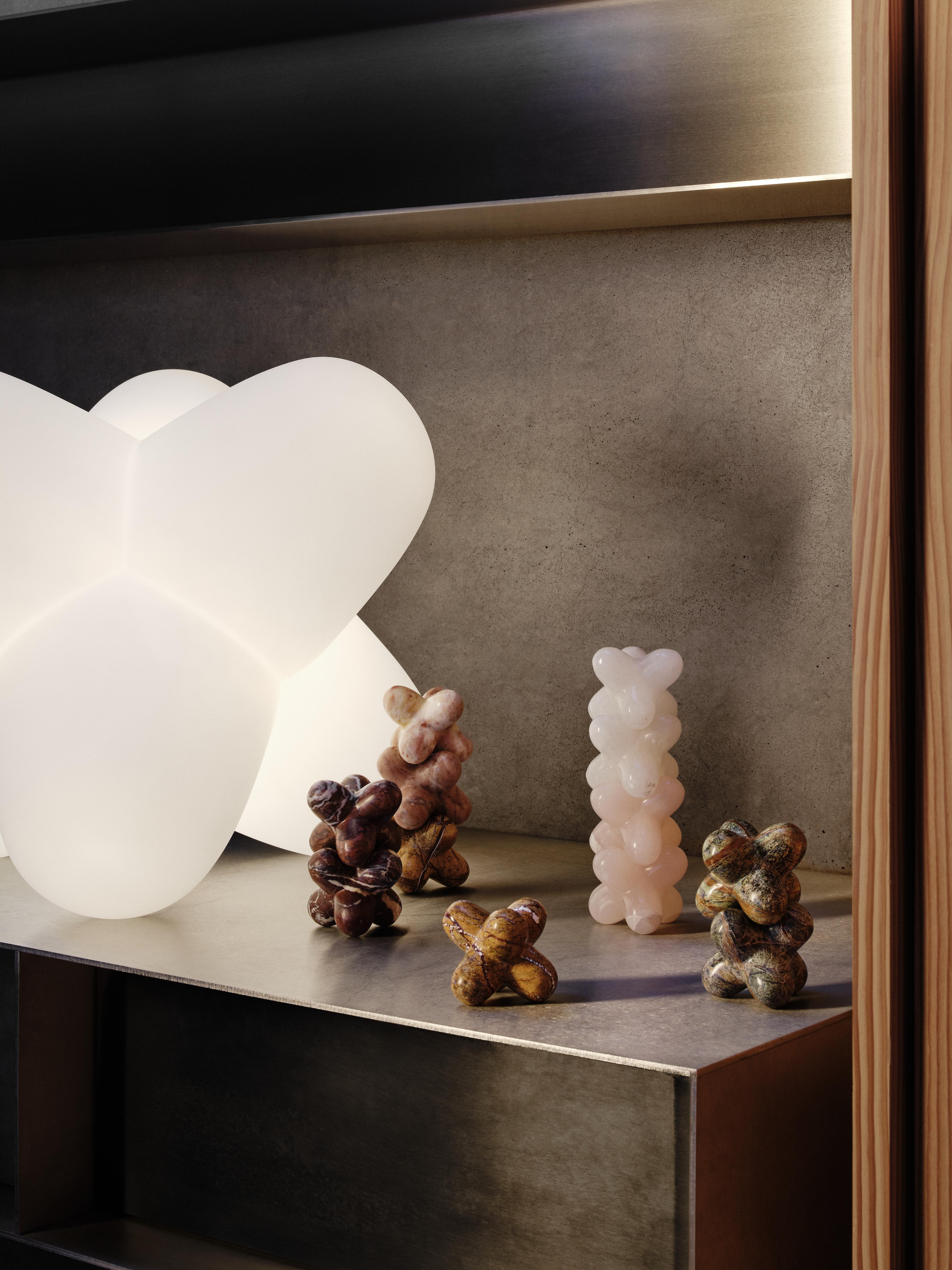 Decoratie JACK roze onyx Indiaans