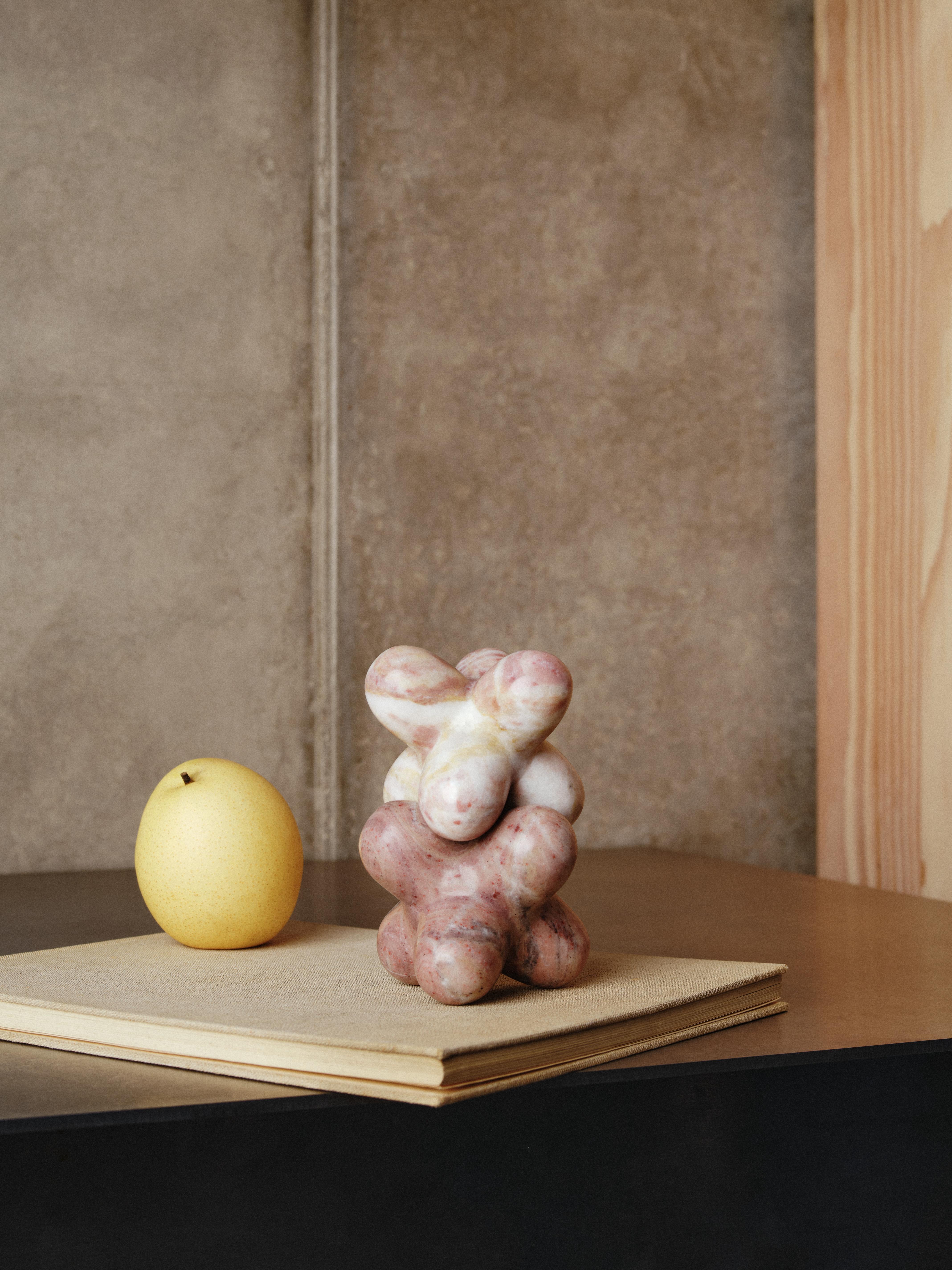 Decoratie JACK roze onyx Indiaans