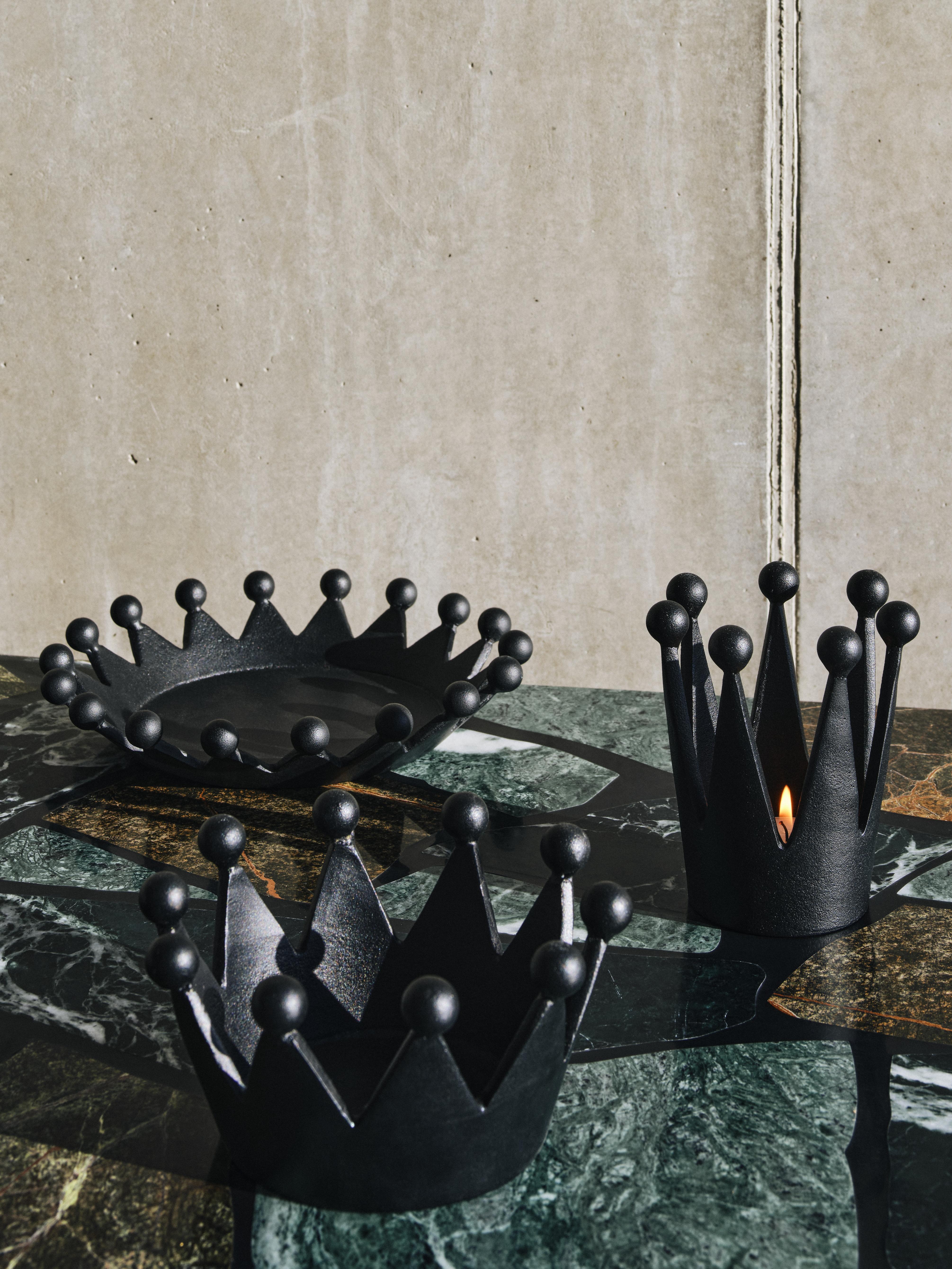 Dekoration CAST CROWN schwarz