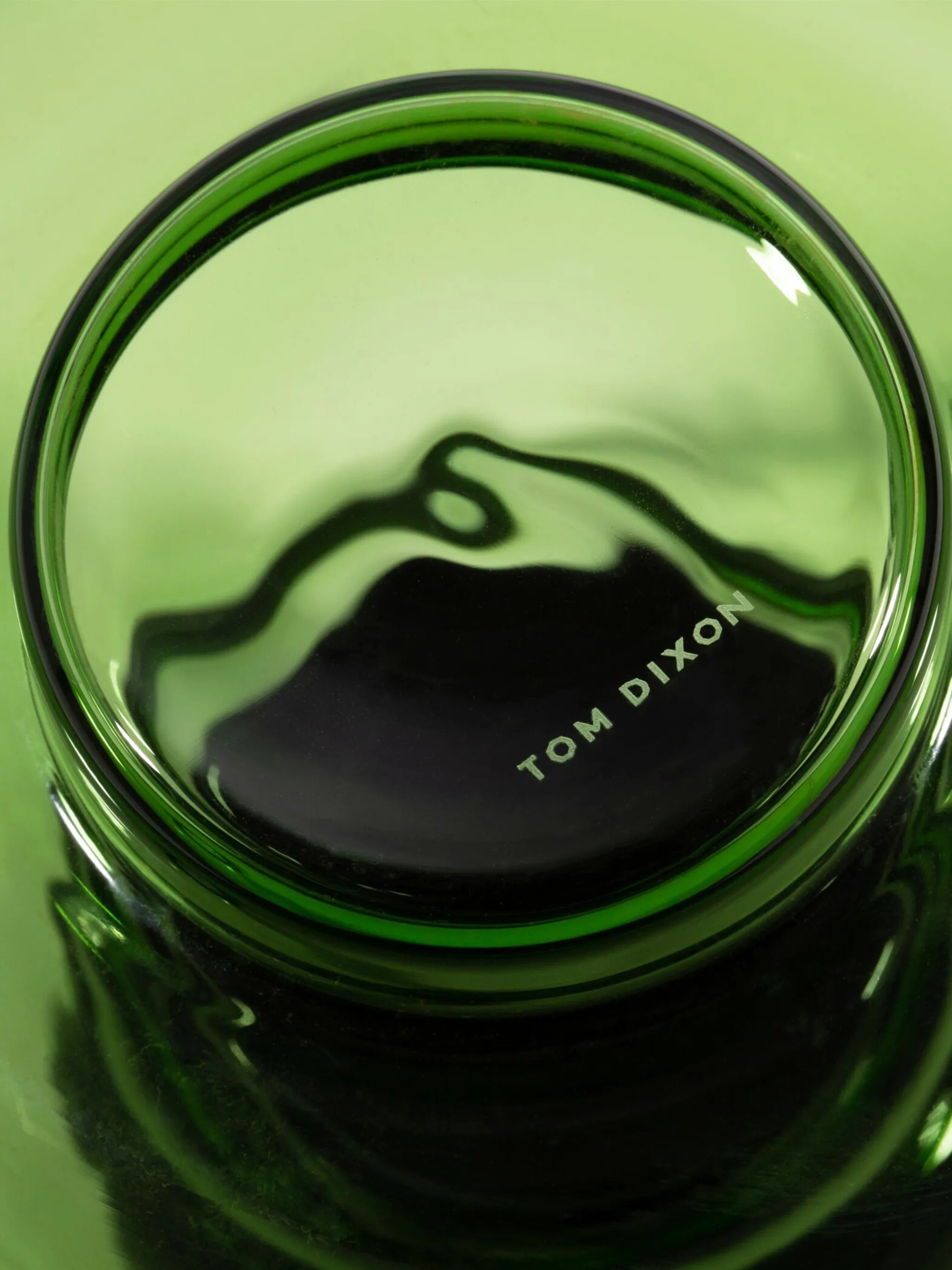 Theepot BUMP zwart-groen glas