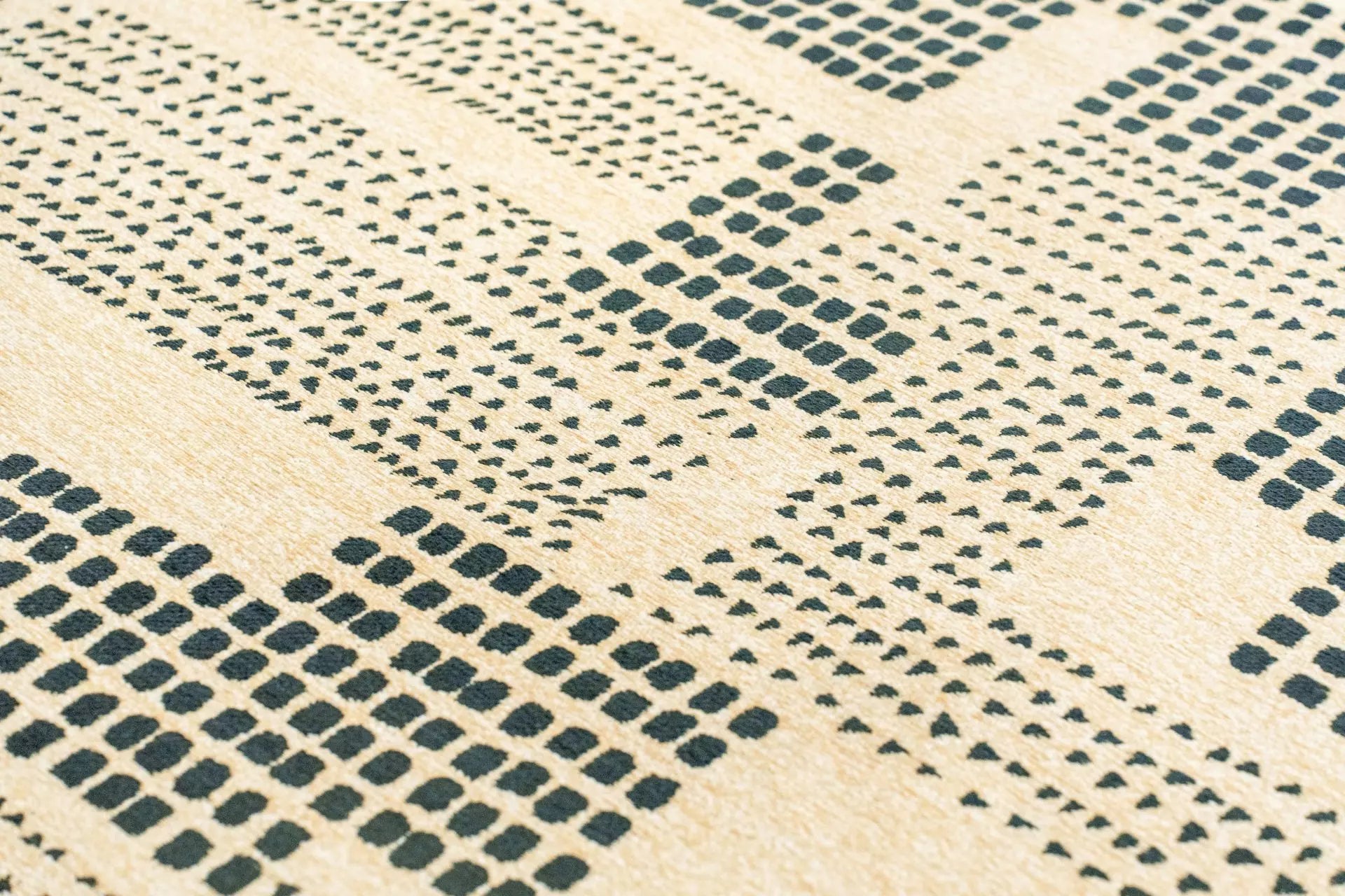 Beige ZEN tapijt met groen