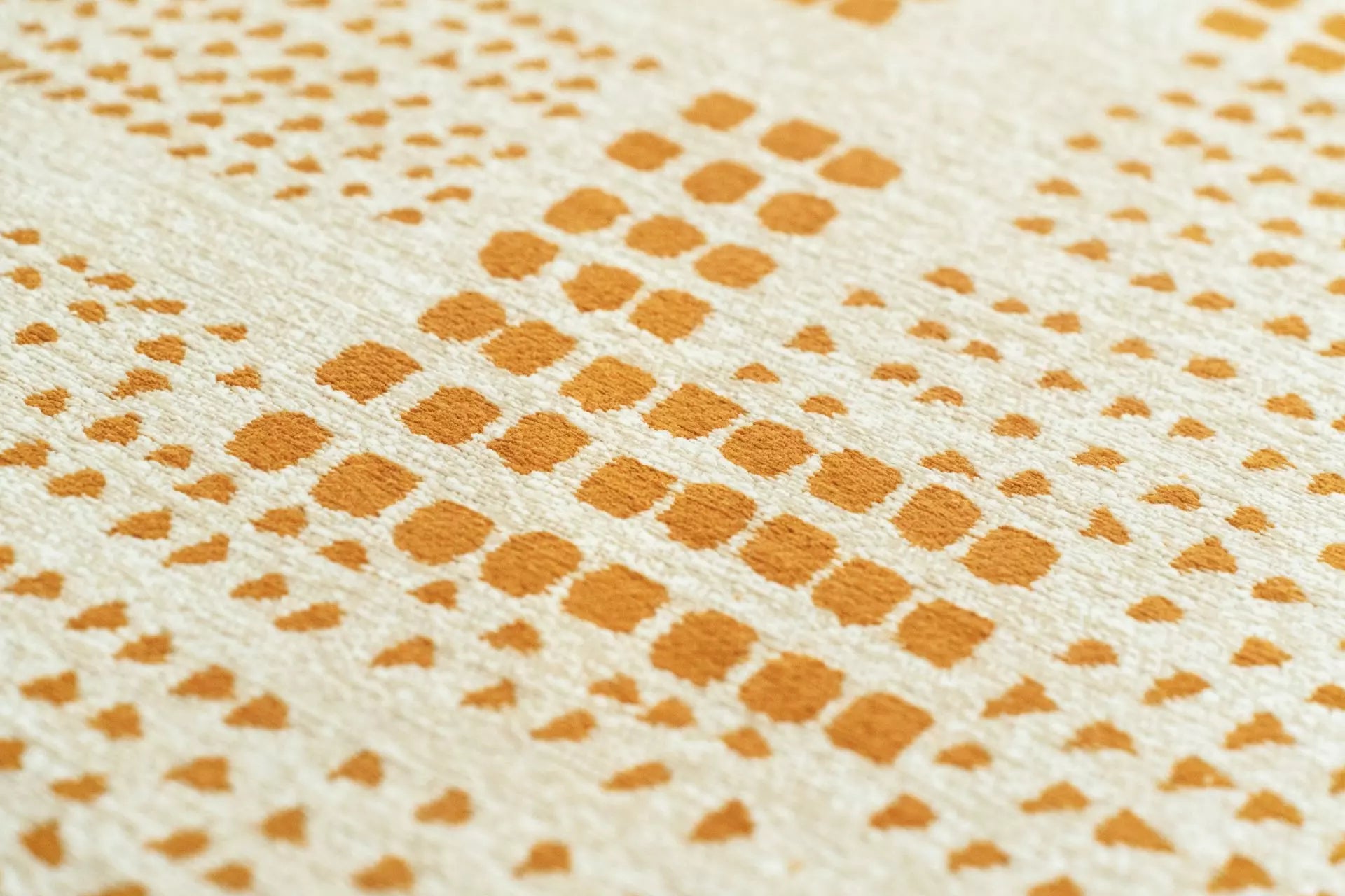 Beige ZEN tapijt met geel