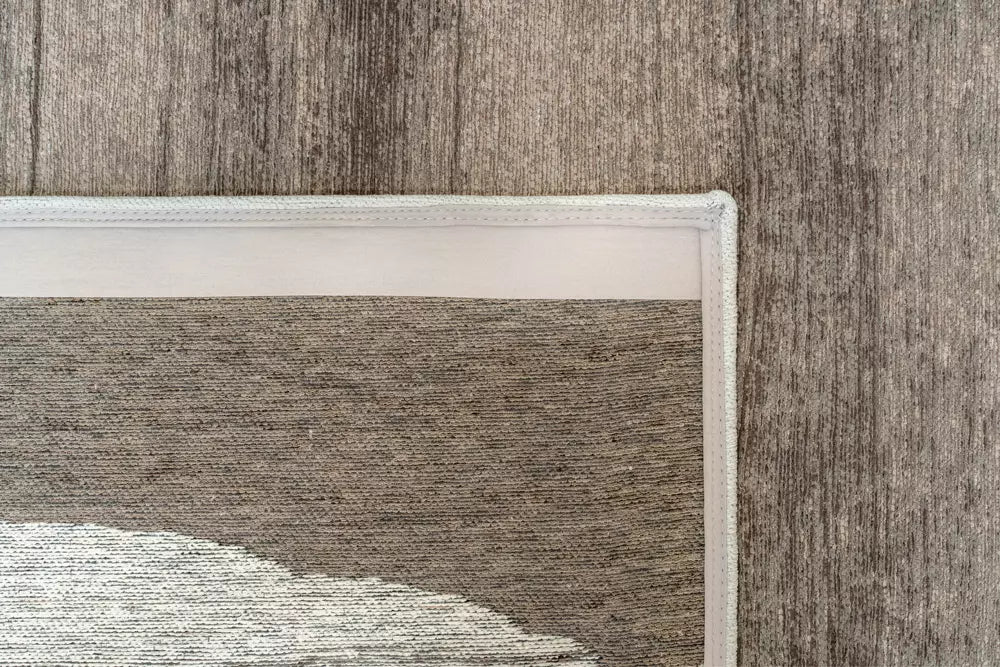 Vloerkleed BRUSH beige met bruin