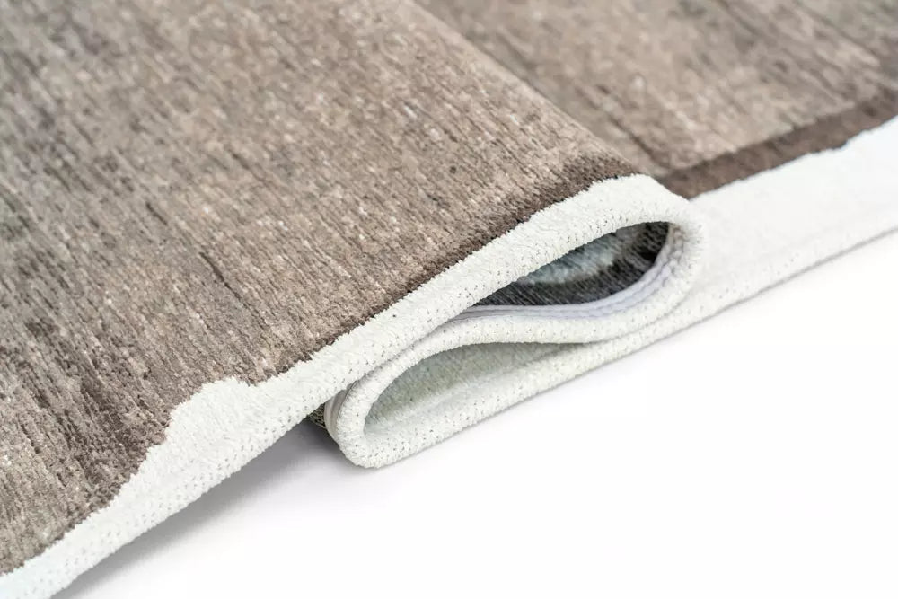 Vloerkleed BRUSH beige met bruin