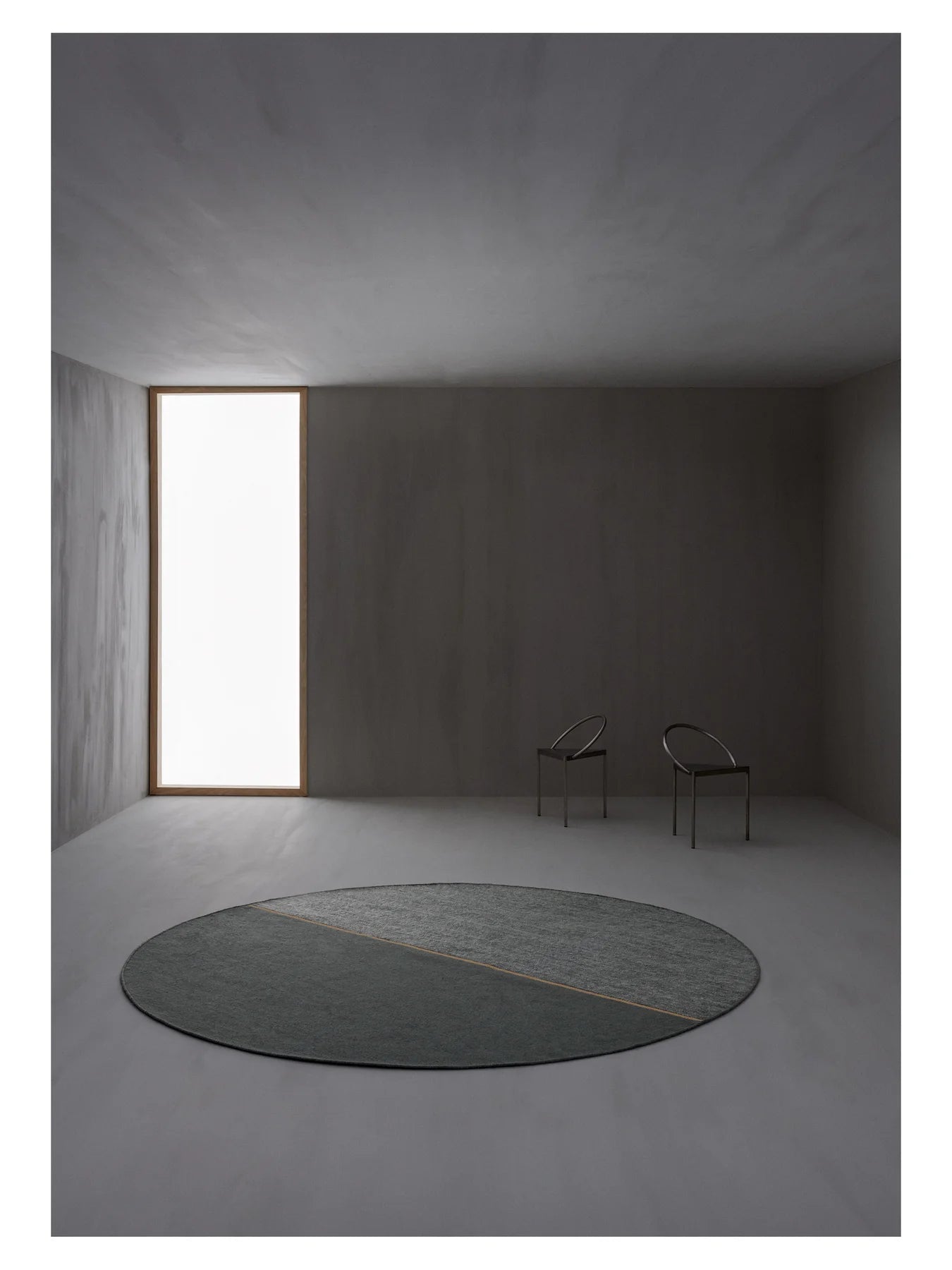 Ronde tapijt MAGNETIZE vuil groen