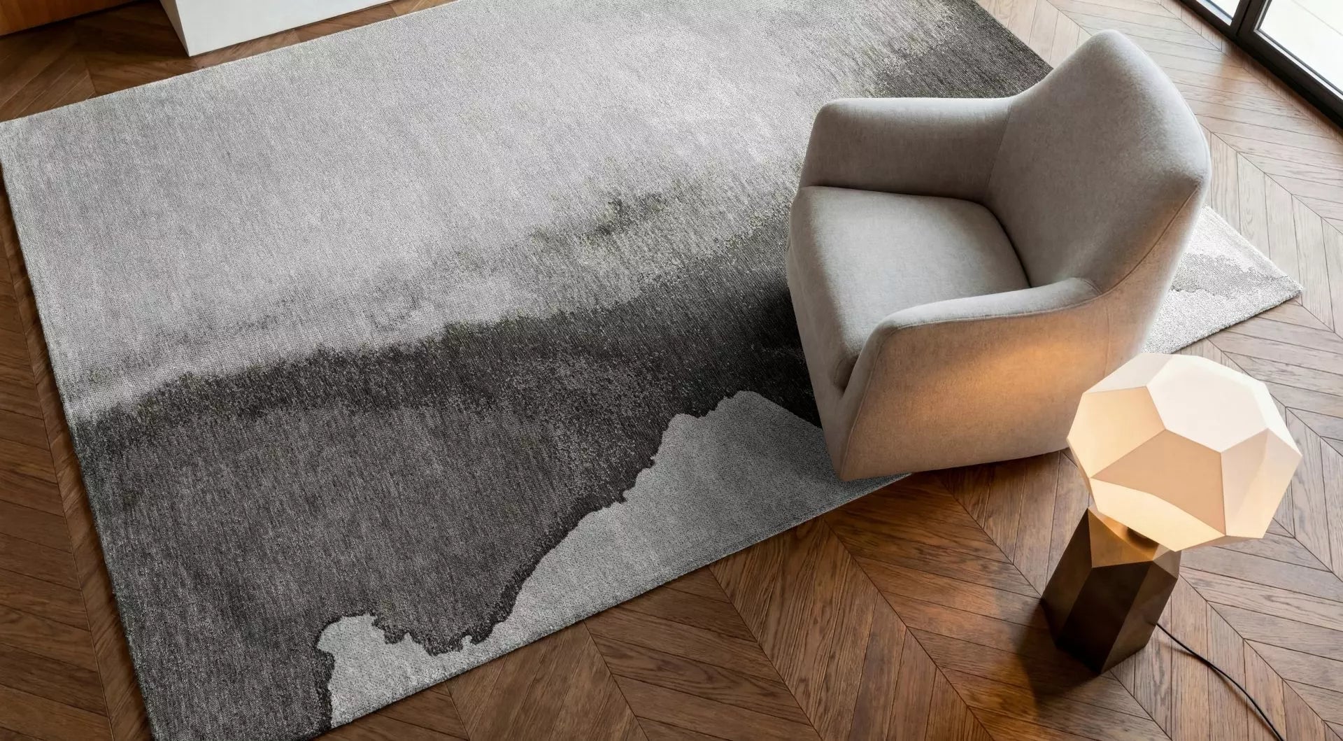 LAGOON BEACH Gray Rug