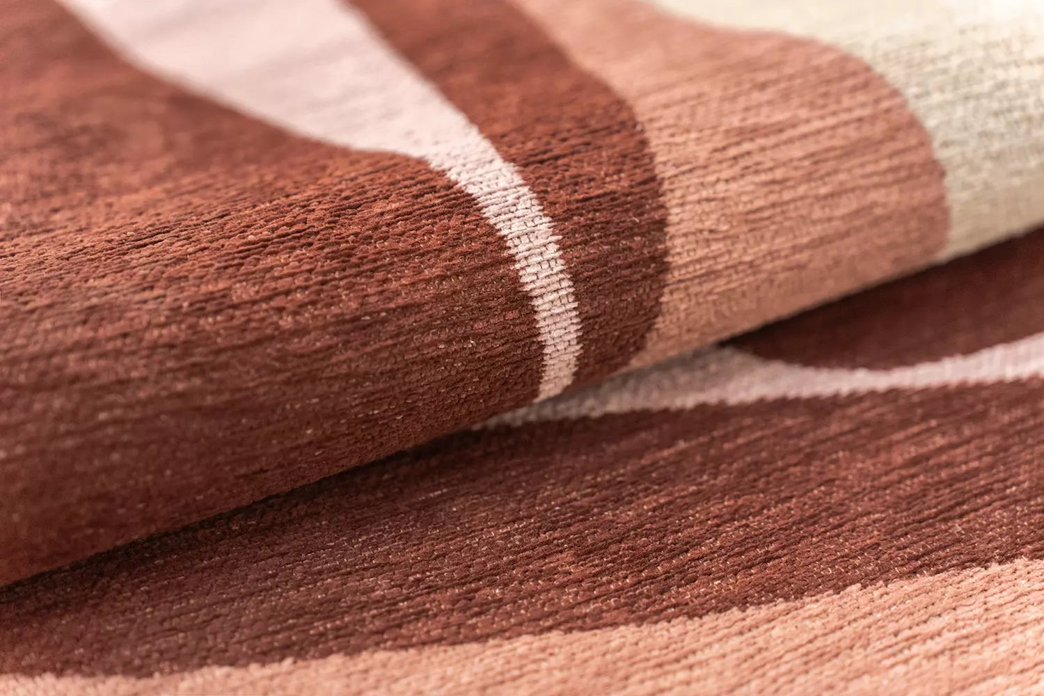 Vloerkleed STONES beige met roze en bordeaux