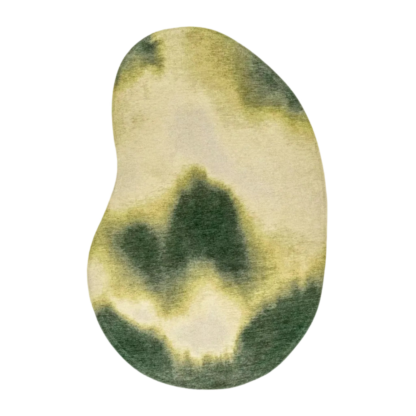 Dywan owalny AQUARELLE LEAF zielony z żółtym – Louis de Poortere