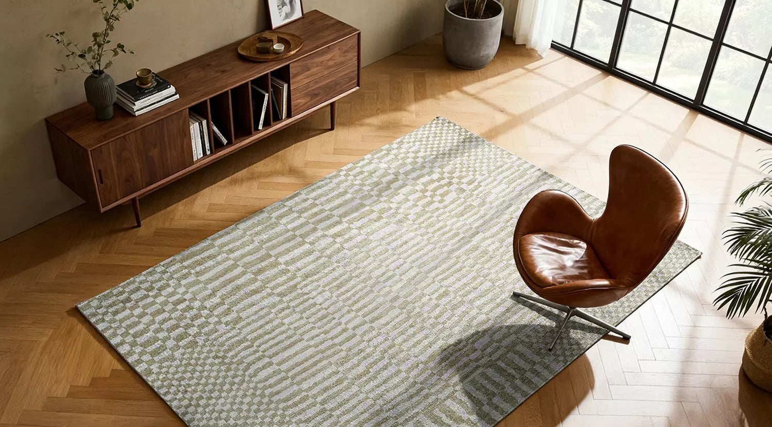 Beige BERBER CARAVAN Rug