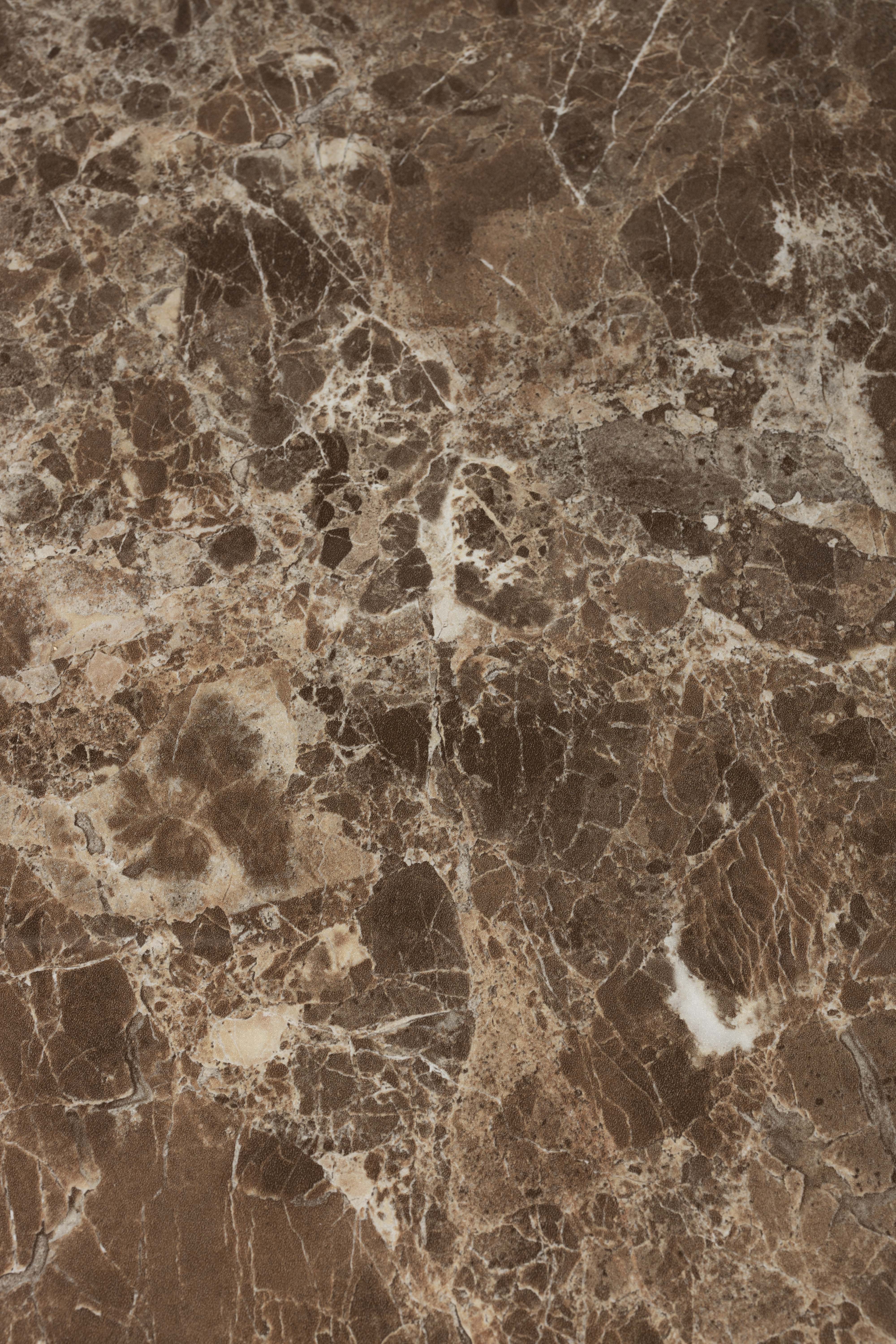 Ronde tafel MARU bruin met zwarte voet